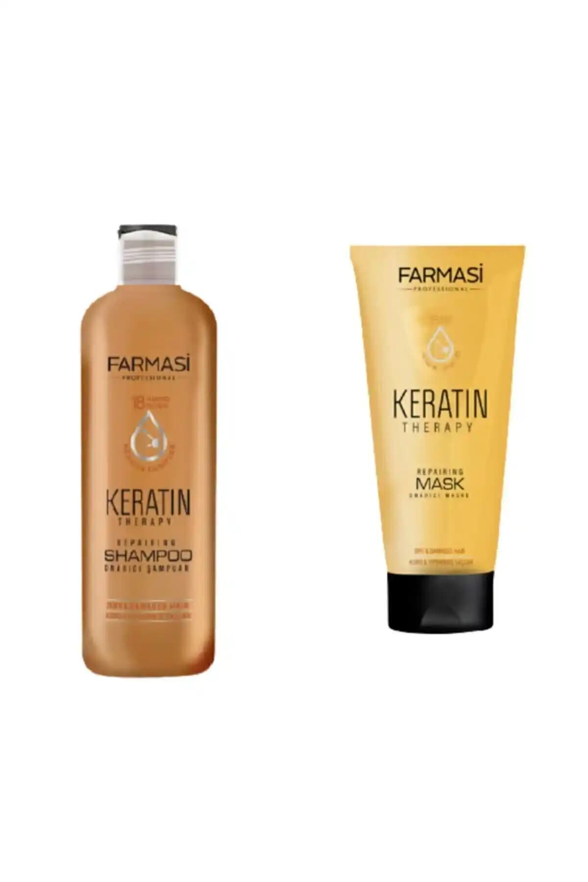 Farmasi Keratin Therapy Onarıcı Şampuan ve Maske ile Saçlarınızı Güçlendirin ve Parlaklık Kazanın