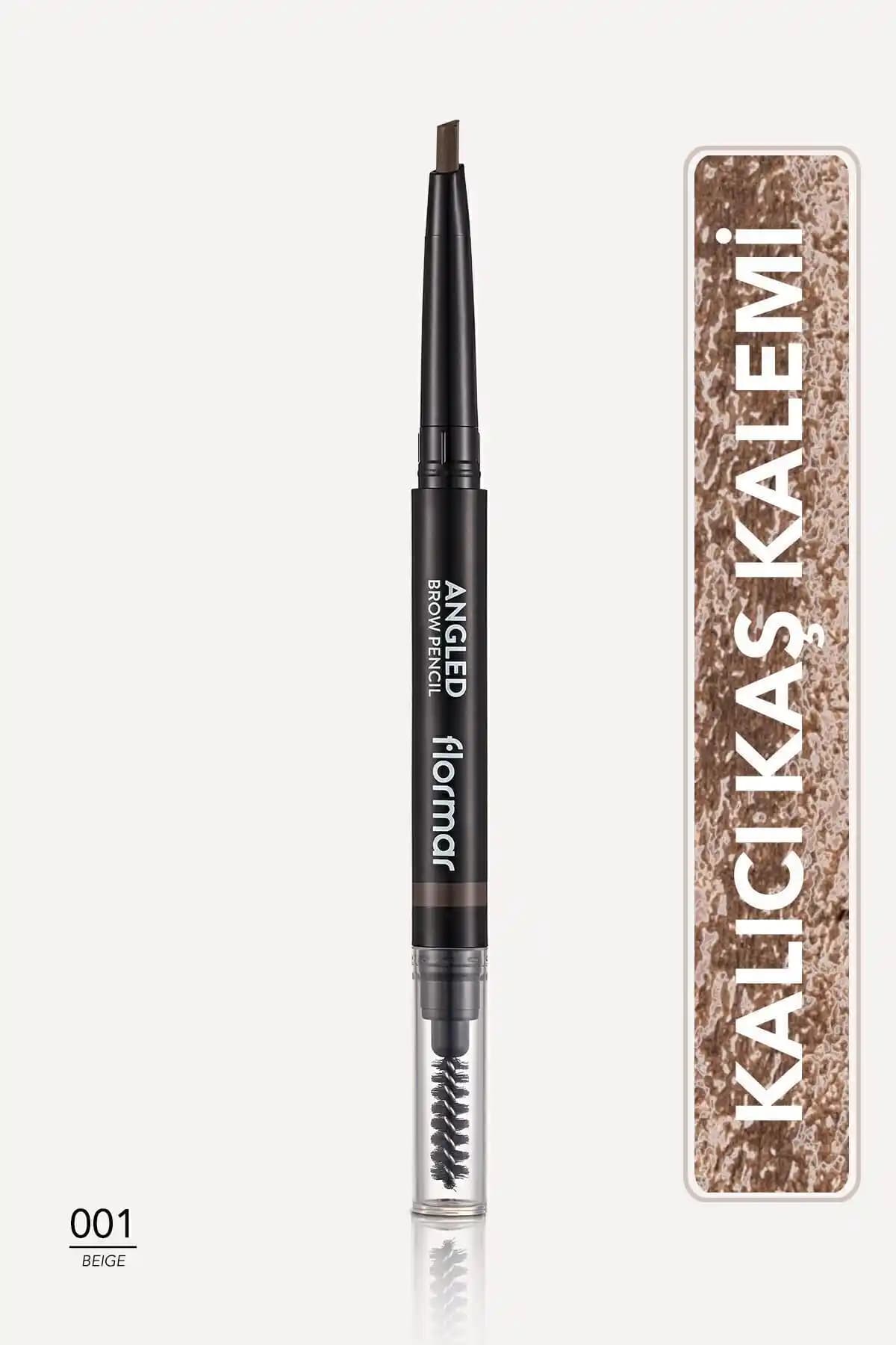 Flormar Açılı Kaş Kalemi ve Fırçası Bej - Doğal ve Pratik Kaş Şekillendirme Ürünü