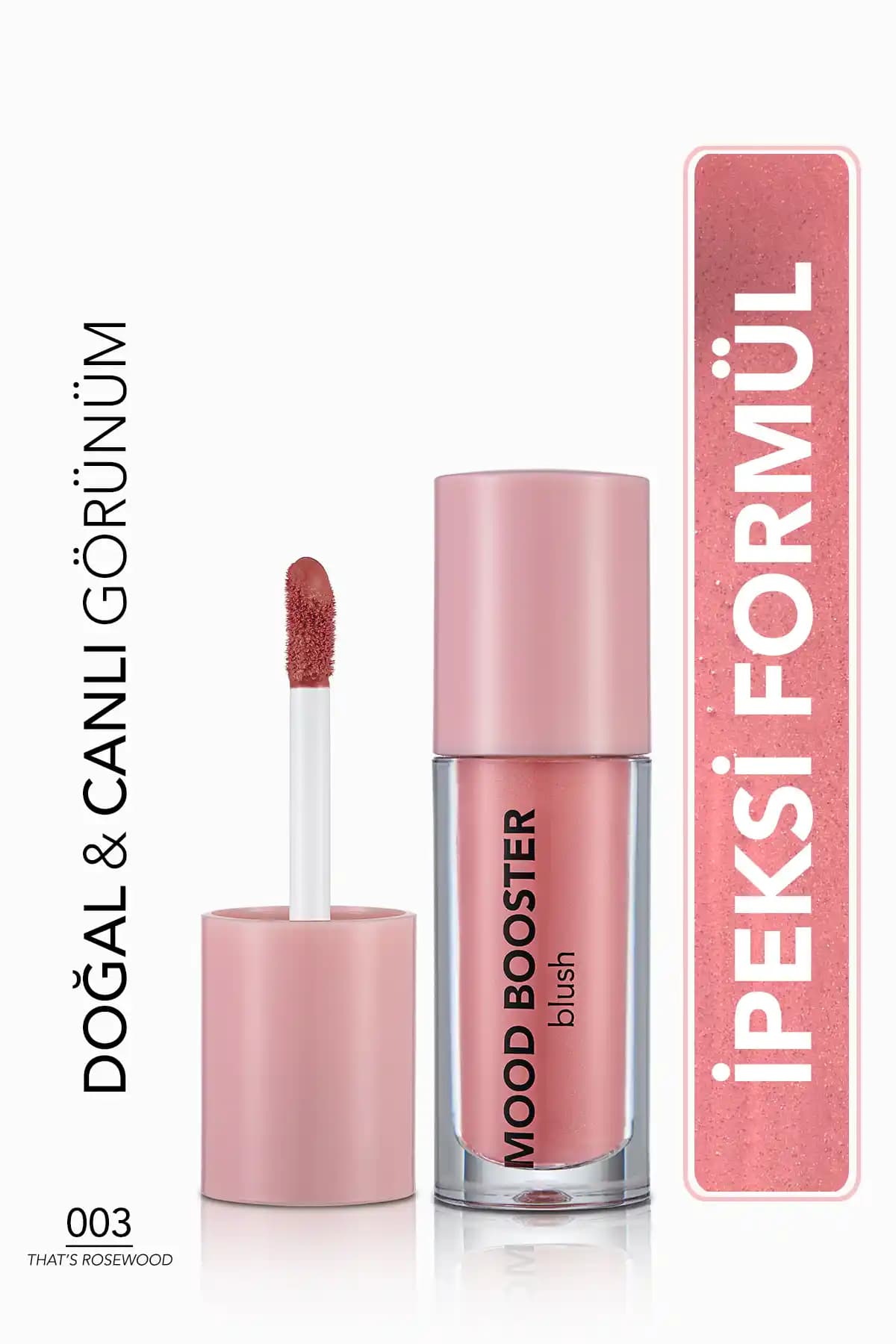 Flormar Yoğun Pigmentli Likit Allık Gül Kurusu Rengi ile Doğal ve Kalıcı Makyaj