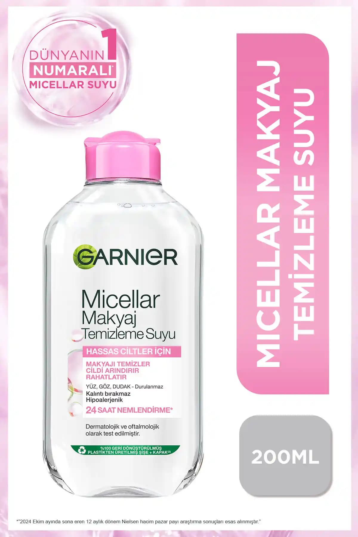 Garnier Micellar Makyaj Temizleme Suyu 200ml: Hassas Ciltler İçin Etkili ve Güvenilir Temizlik