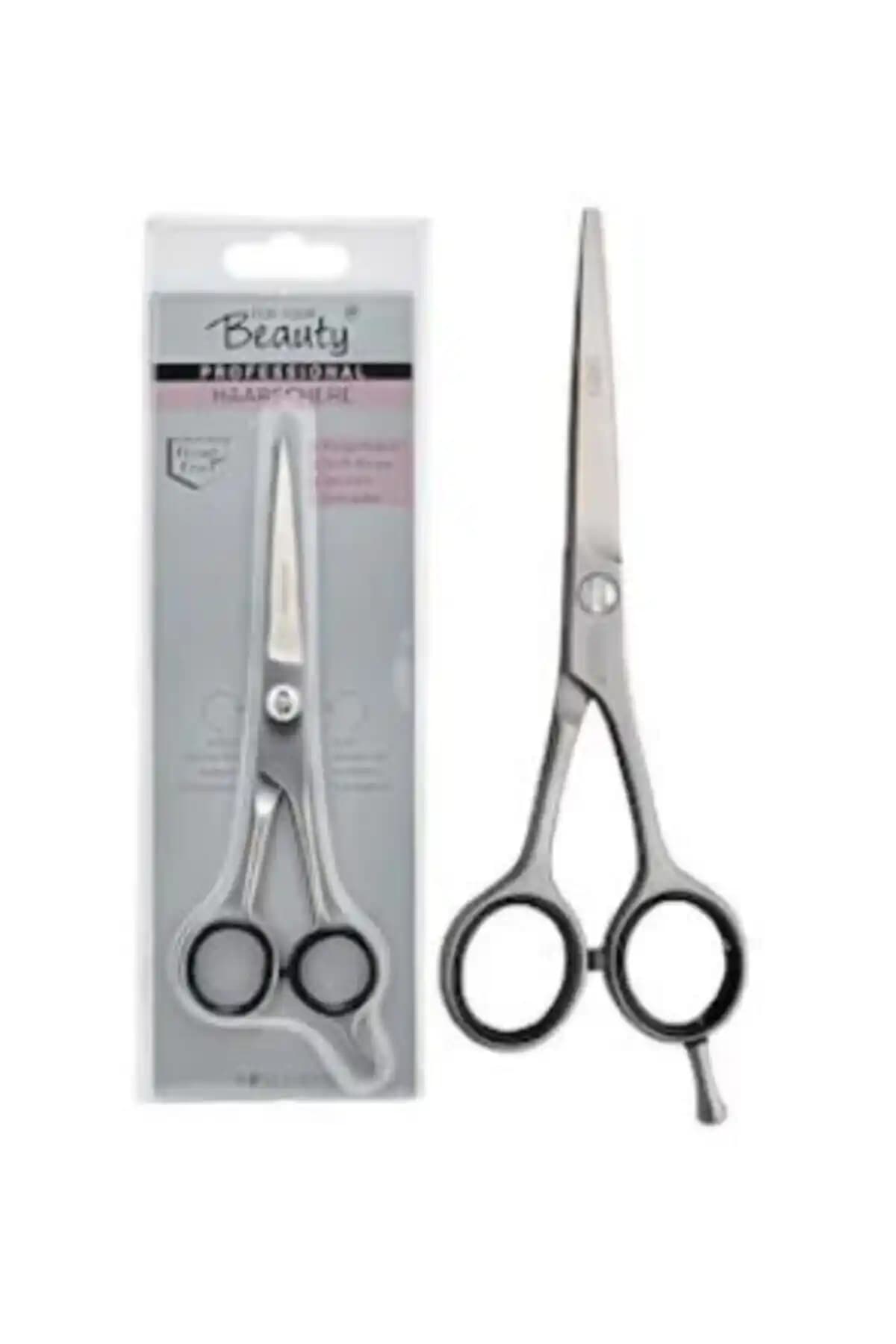 Genel Markalar Siyah Paslanmaz Çelik Fyb Saç Kesim Makası Profesyonel ve Ev Kullanımı İçin