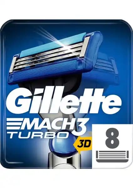 Gillette Mach 3 Turbo 8'li Yedek Tıraş Bıçağı Karton Paket Ürün İncelemesi ve Kullanıcı Yorumları
