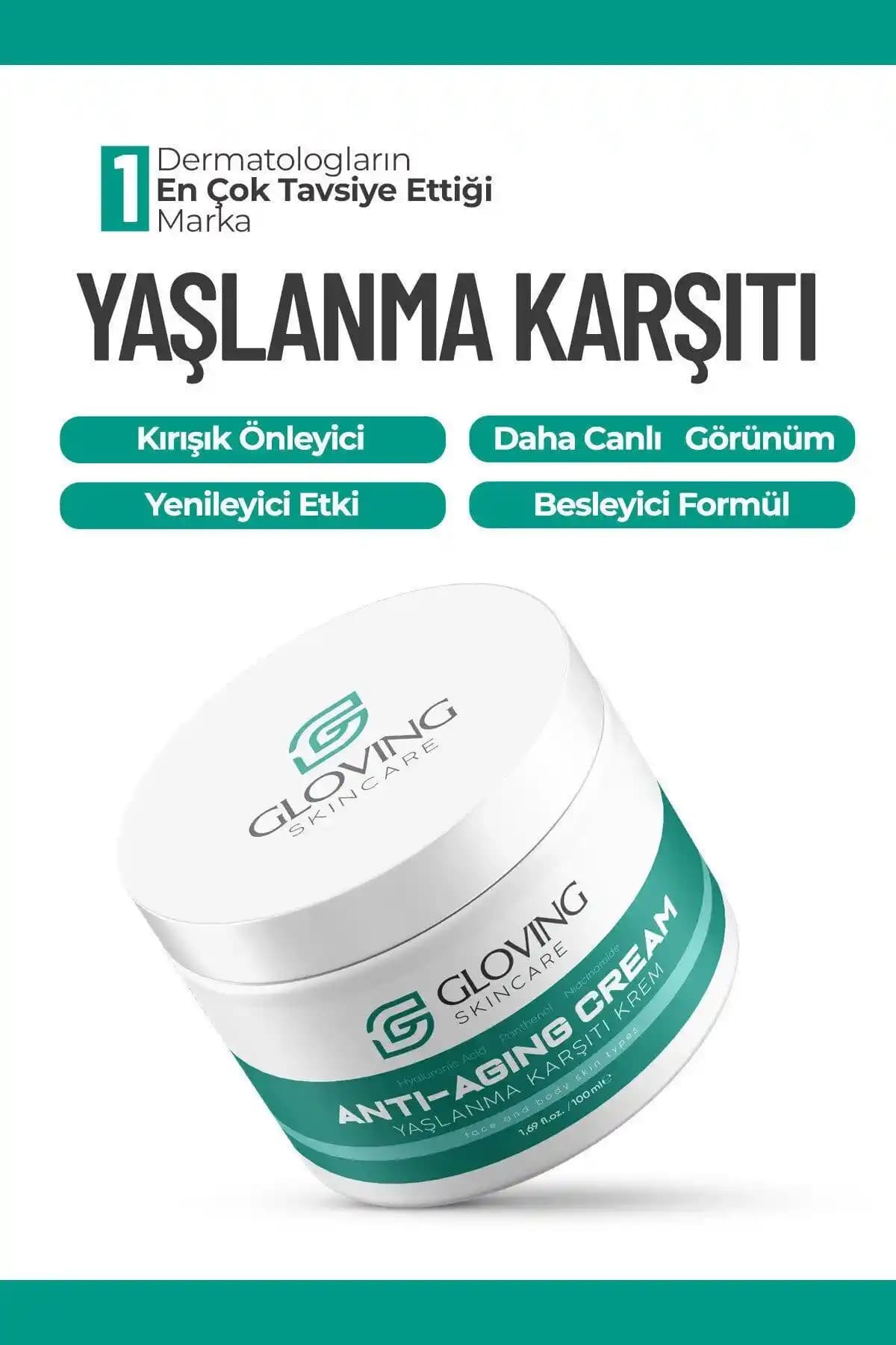 Glowingskıncare Yaşlanma Karşıtı ve Gençleştirici Cilt Kremi Türkiye Menşeli Doğal Formül
