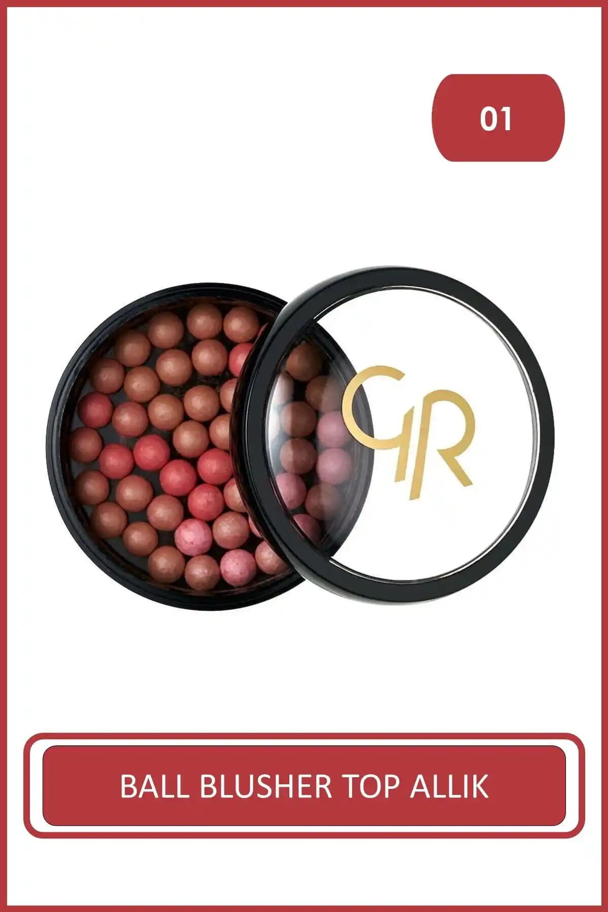 Golden Rose Ball Blusher 01 Top Allık: Doğal Görünüm ve Uzun Süre Kalıcılık Sağlayan Makyaj Ürünü