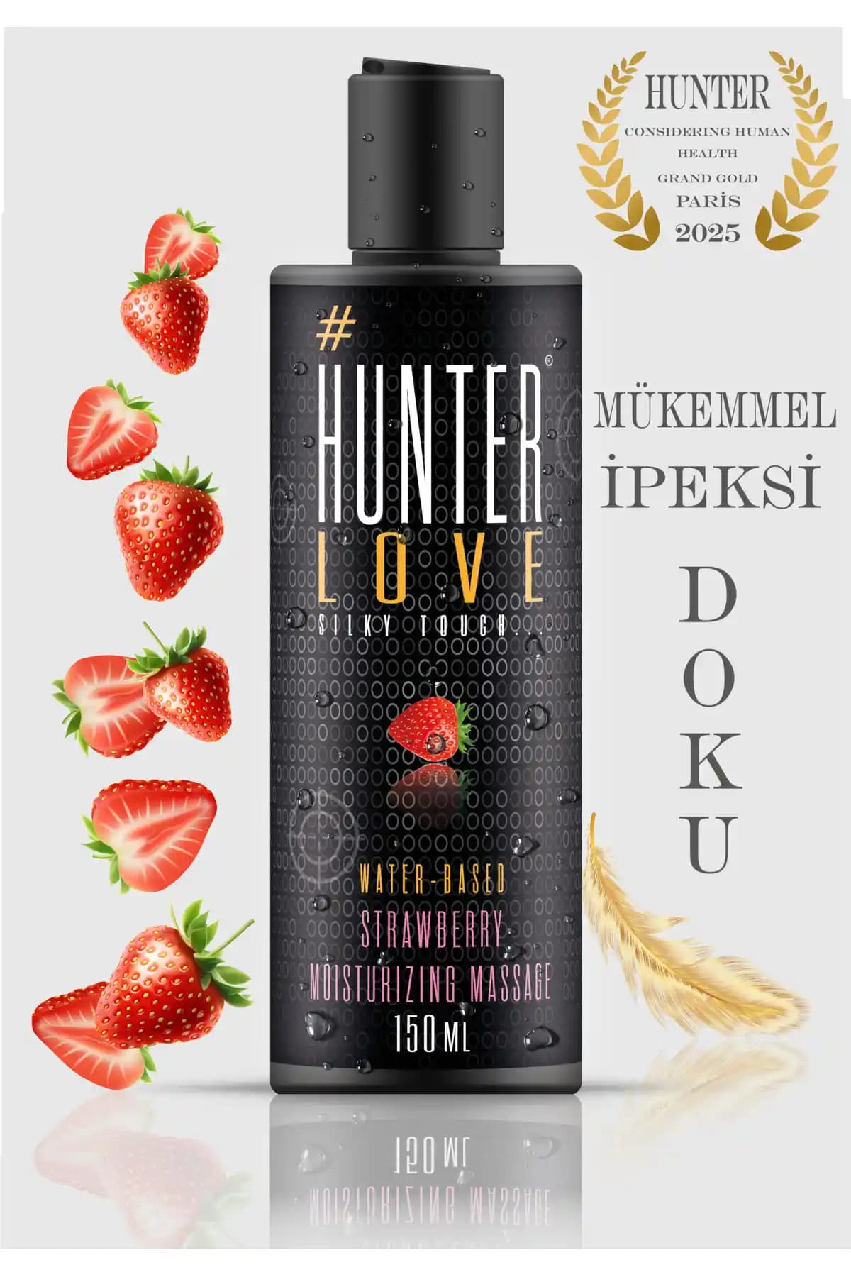 Hunter Love Kayganlaştırıcı Jel 150 ML Çilek Aromasıyla Rahatlatıcı ve Güvenli Kullanım