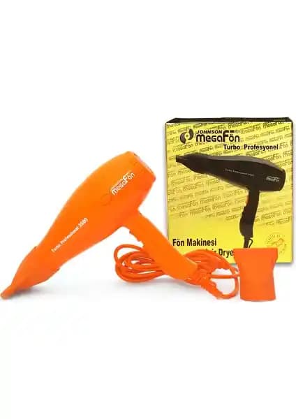 Johnson Megafön Turbo Profesyonel 3500: Güçlü ve Ergonomik Saç Kurutma Makinesi
