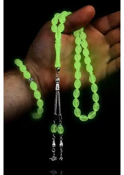 Karanlıkta Parlayan Kedi Gözü Doğal Taş Tesbih ve Bileklik Seti Doğal Taş Severler İçin Uygun