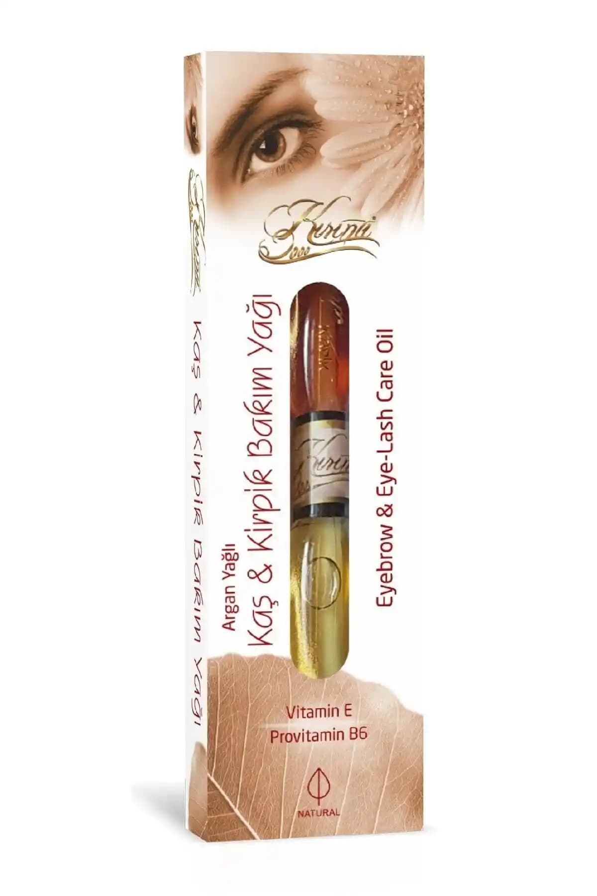 KIRINTI 2000 Argan Yağlı Kaş ve Kirpik Bakım Yağı Doğal İçeriklerle Güçlendirici Bakım