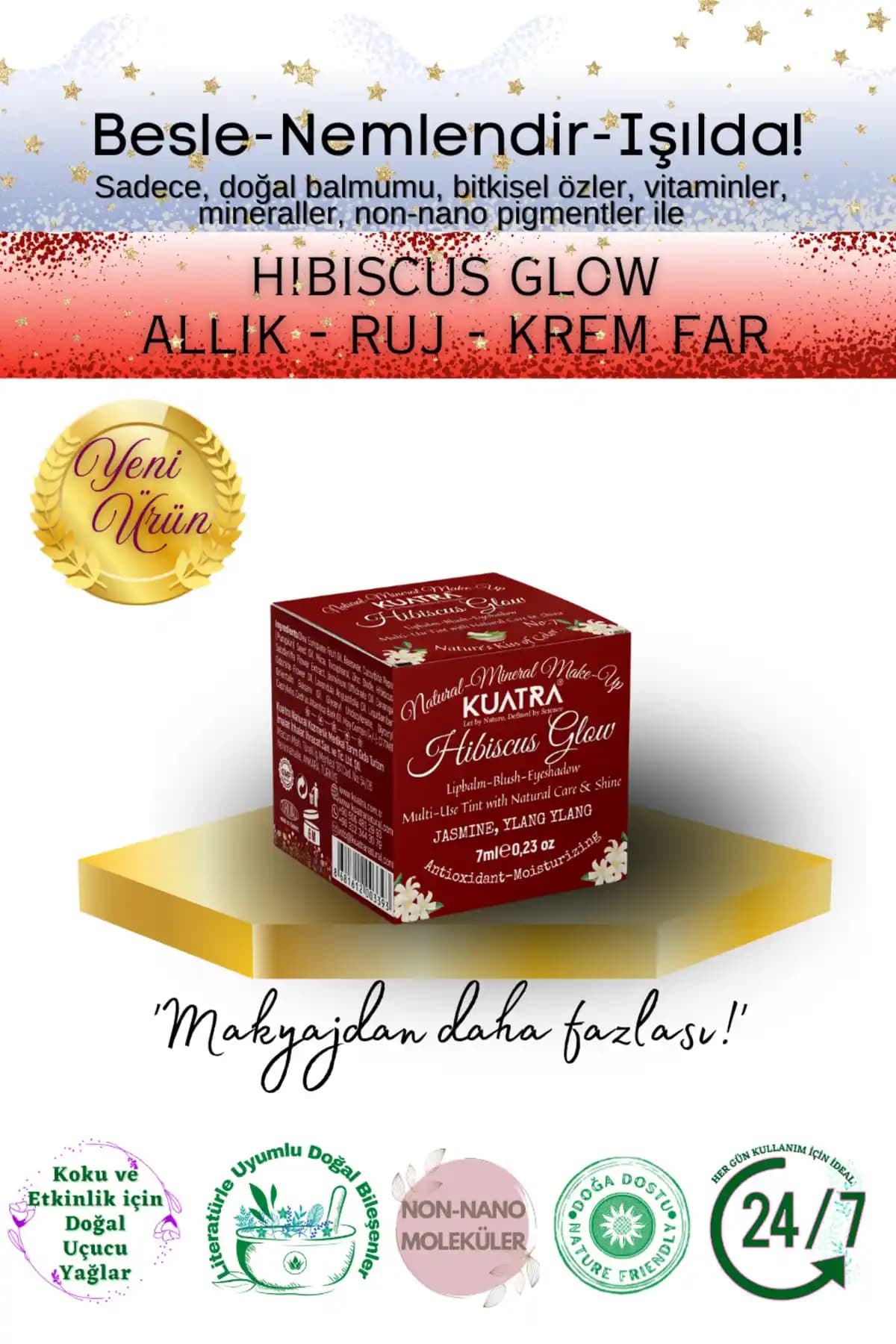 Kuatra Hibiscus Glow: Doğal ve Parlak Bir Makyaj Deneyimi Sunan Güvenli Ürün