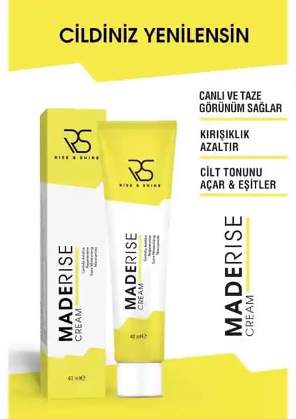 Kuru ve Hassas Ciltler İçin Doğal Nemlendirici Rise And Shine Maderise Kremi