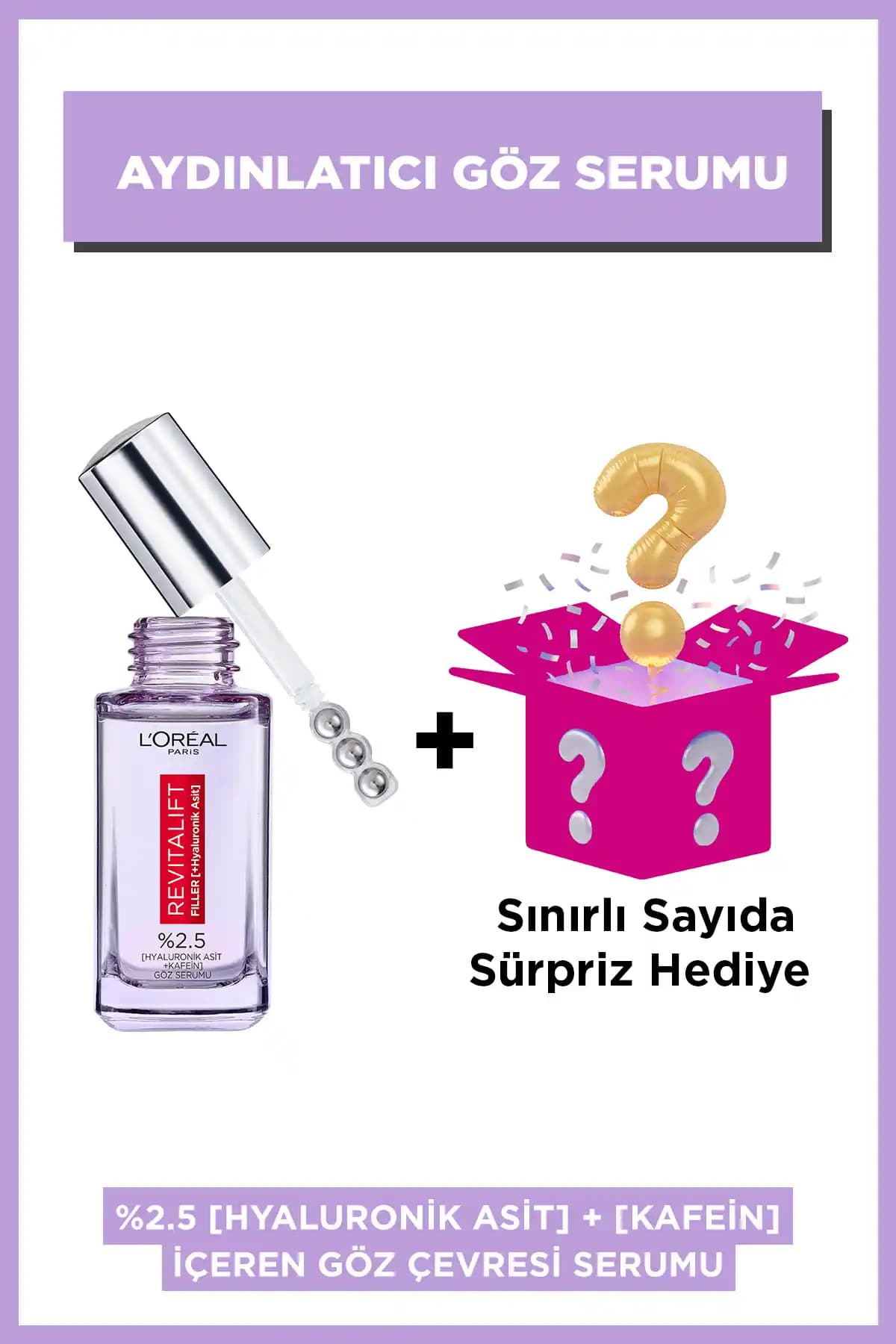 L'Oreal Paris Revitalift Filler Göz Serumu: Göz Çevresi İçin Yenilikçi ve Etkili Bakım Ürünü