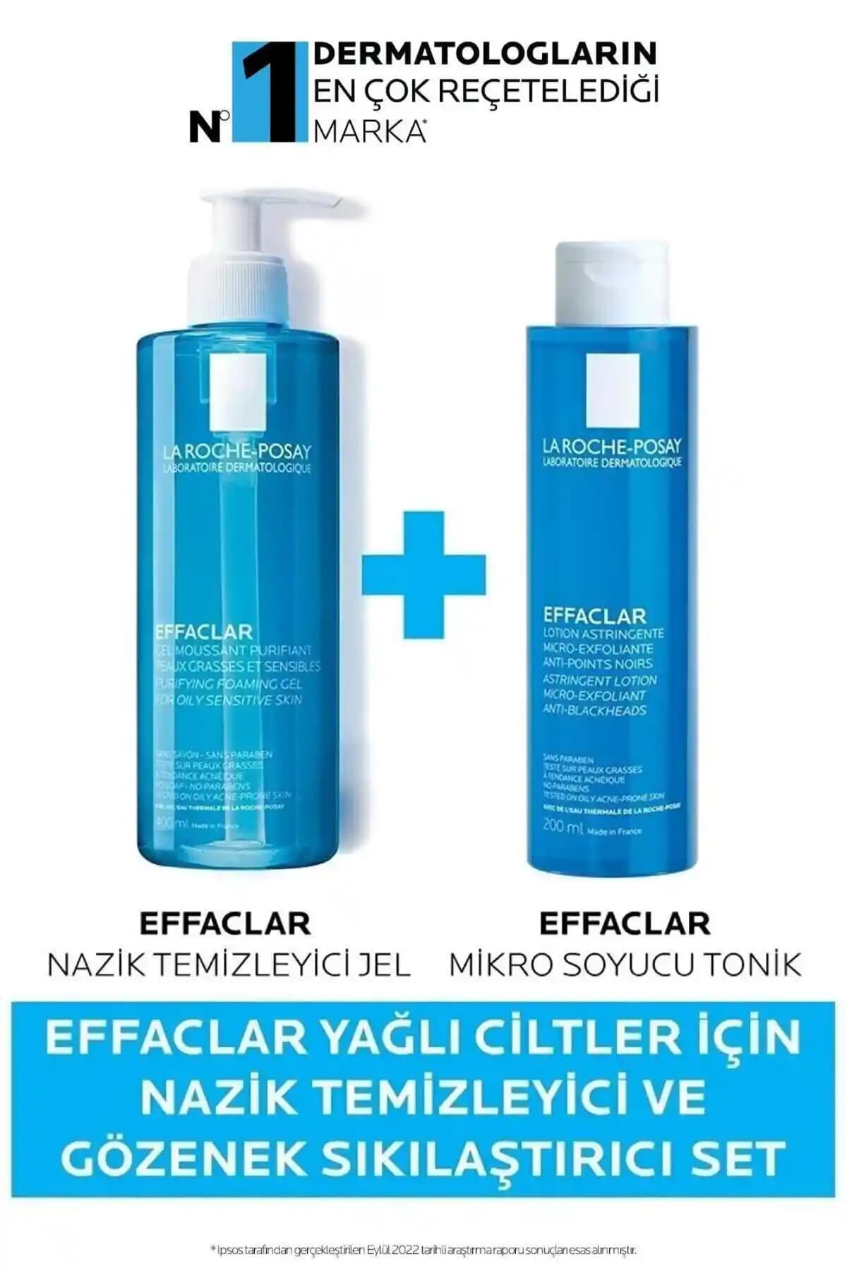 La Roche Posay Effaclar Yağlı Ciltler İçin Temizleyici ve Gözenek Sıkılaştırıcı Set
