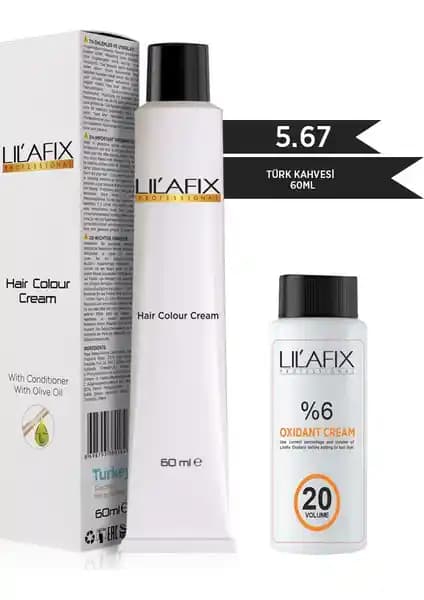 Lil'afix 5.67 Türk Kahvesi Krem Tüp Boya ile Doğal ve Güvenli Saç Boyama Deneyimi