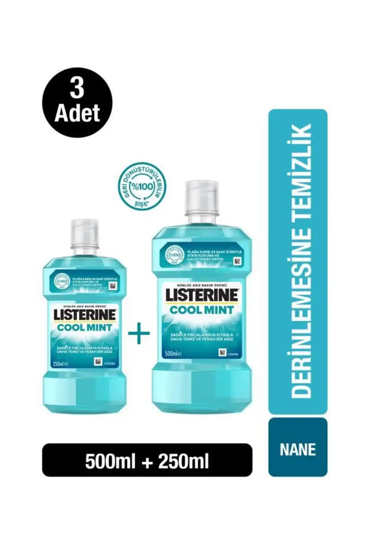 Listerine 500+250 Coolmint Ferahlatıcı ve Güçlü Ağız Bakım Ürünü Tanıtımı ve Özellikleri