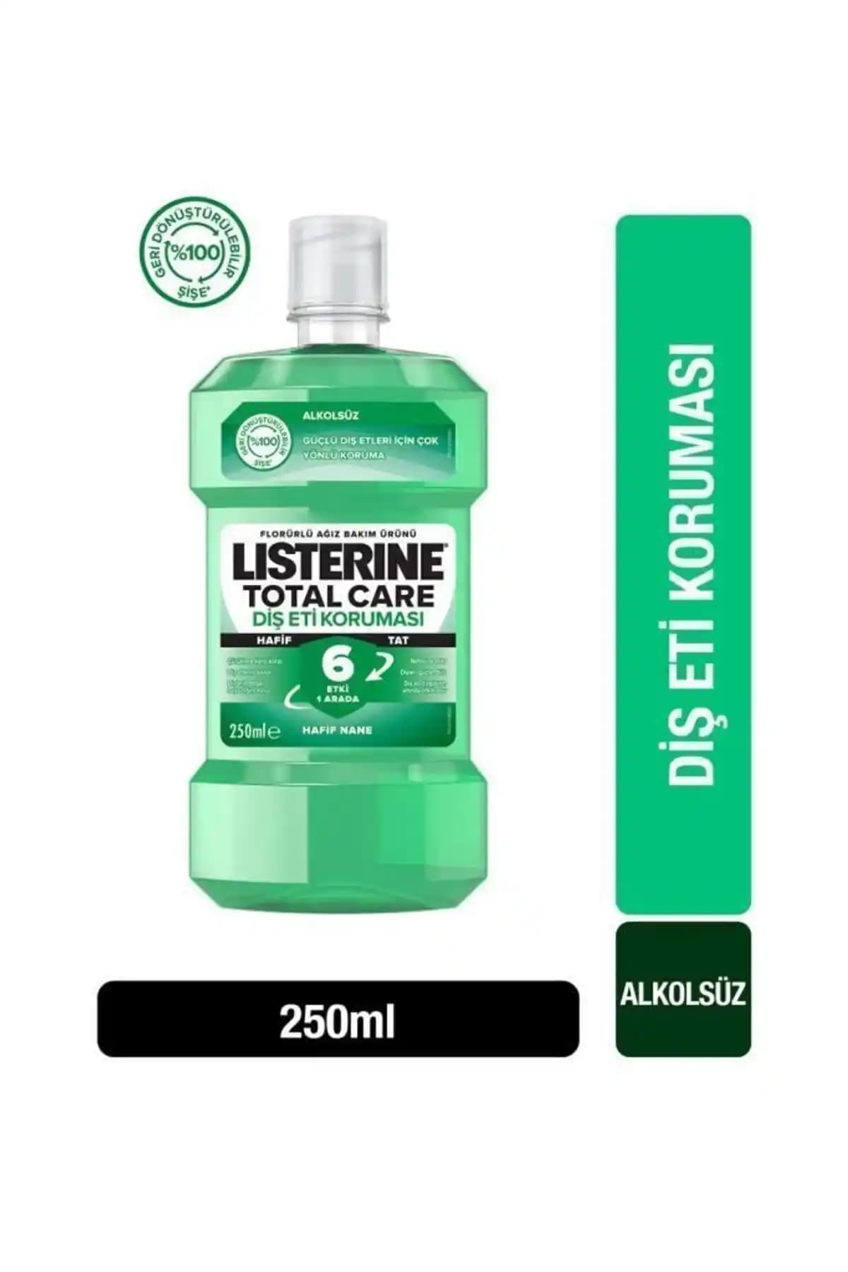 Listerine Hafif Tat Ağız Gargarası 250 Ml - Diş ve Diş Eti Koruma ve Ferah Nefes Sağlar