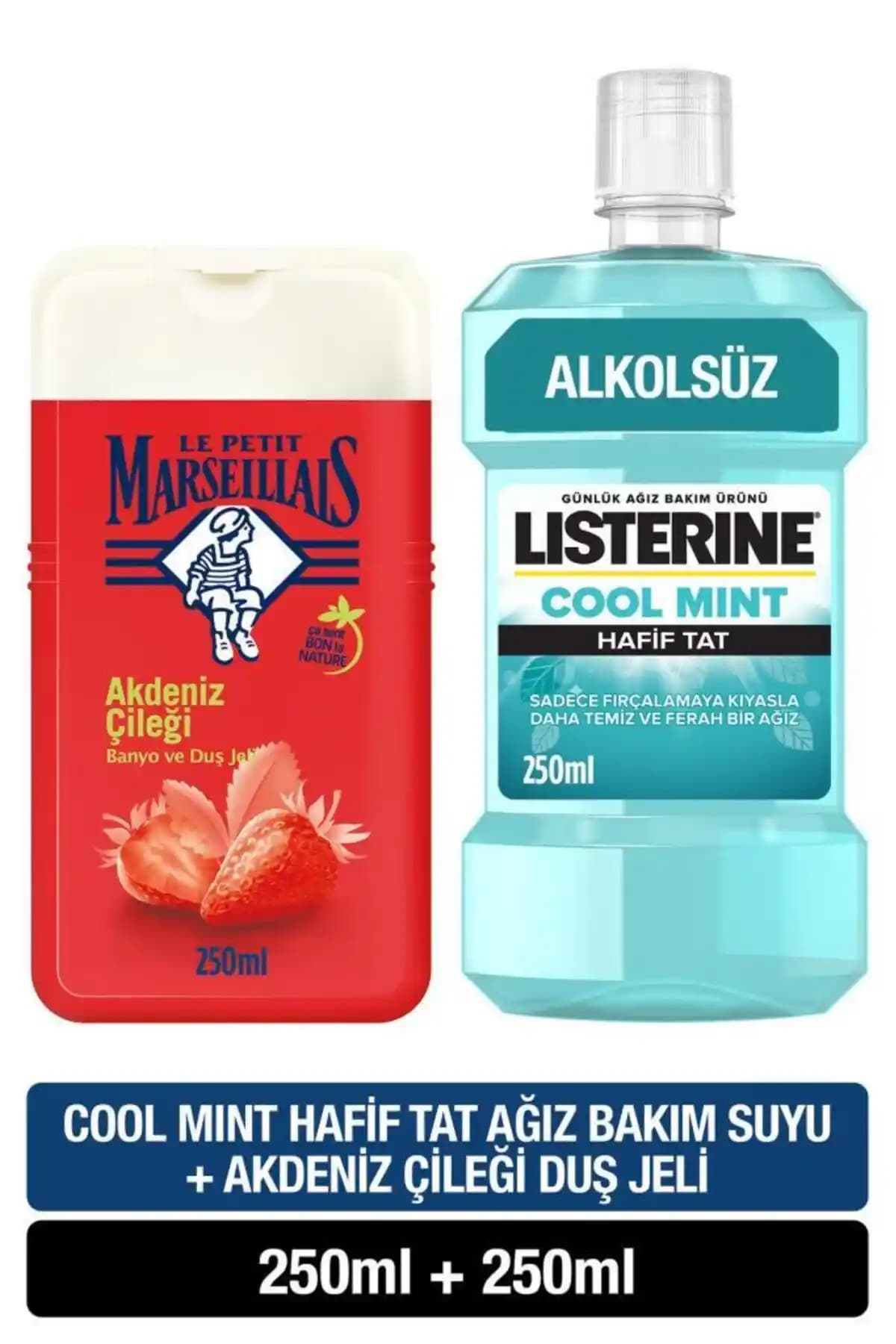 Listerine LPM Akdeniz Çileği 250 ml Ferahlatıcı ve Doğal Aromalı Ağız Gargarası
