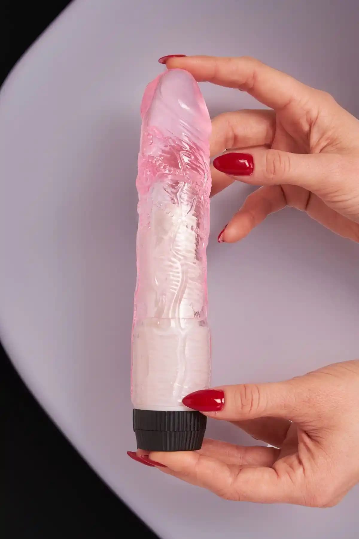 LOVEX 20 cm Jel Dokulu Pembe Titreşimli Vibratör Kadınlar İçin Estetik ve Fonksiyonel Seks Oyuncağı