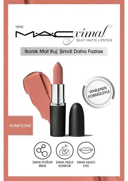MAC Ximal Silky Matte Dudak Rujları: Yoğun Renk ve Bakım Sunan Sürdürülebilir Formül