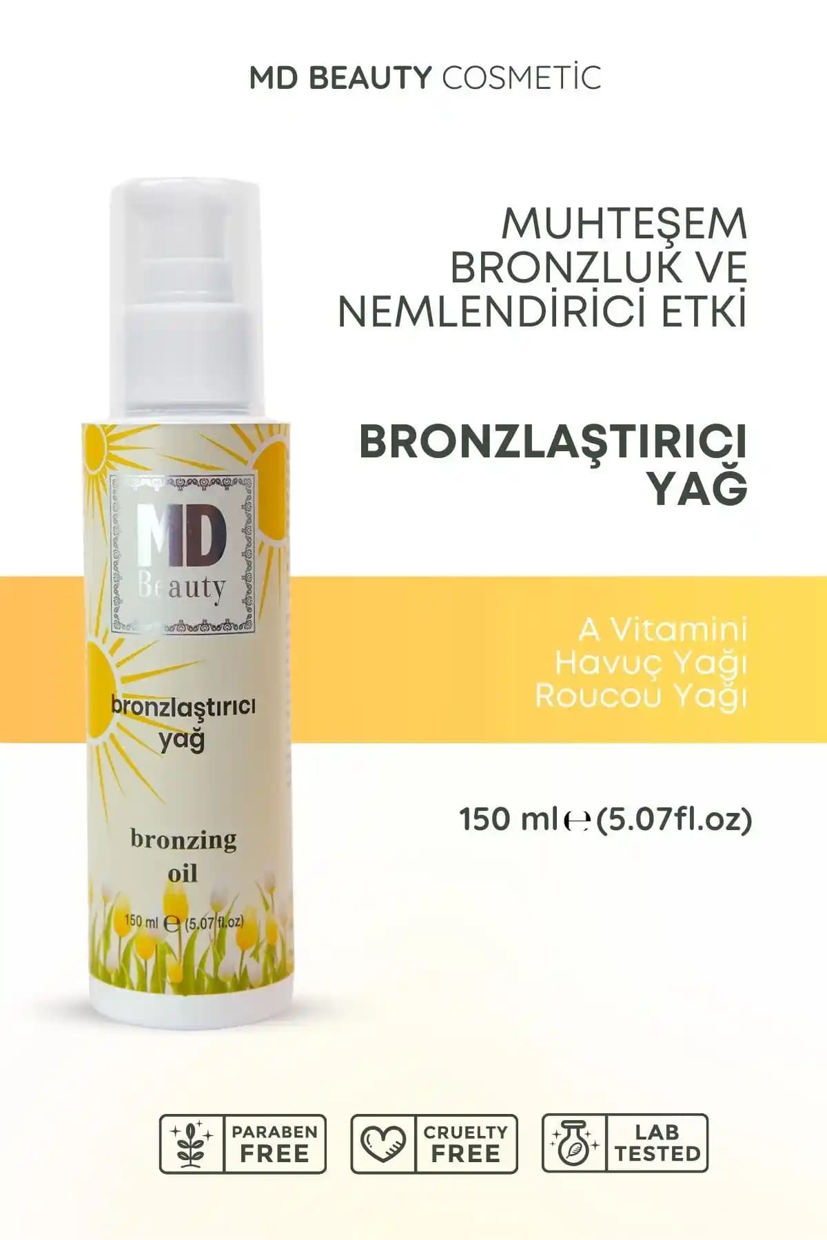 MDBeauty Bronzlatıcı Yağ: Doğal İçeriklerle Güvenli ve Eşit Bronzluk Sağlayan Ürün