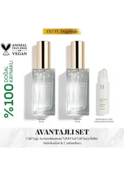 Misbahçe Limited Edition Gül Suyu Serisi: Doğal ve Ferahlatıcı Cilt Bakım Ürünleri