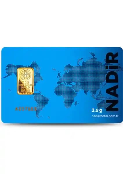 Nadir Gold 24 Ayar Saf Altın Külçe 2,5 Gram Yatırım ve Takı Seçeneği