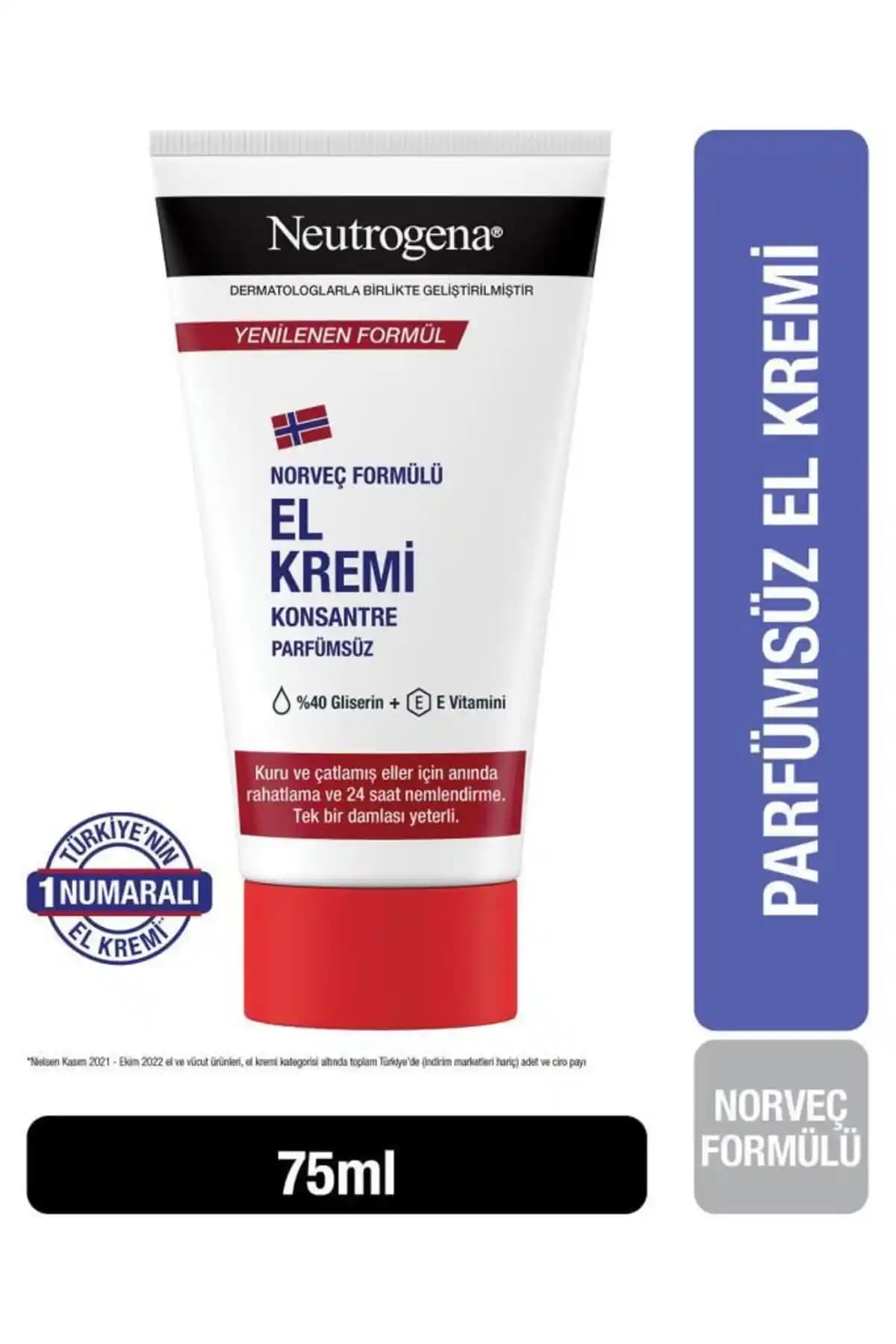 Neutrogena Norveç Formülü El Kremi Parfümsüz: Kuru ve Hassas Ciltler İçin Yoğun Nemlendirici Çözüm
