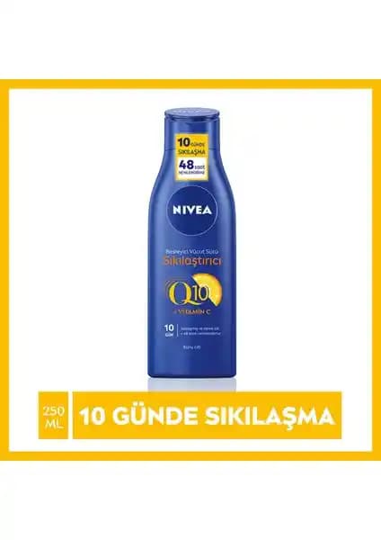 Nivea Sıkılaştırıcı Vücut Sütü Q10 + C Vitamini: Cilt Sıkılaştırıcı ve Nemlendirici Özellikler