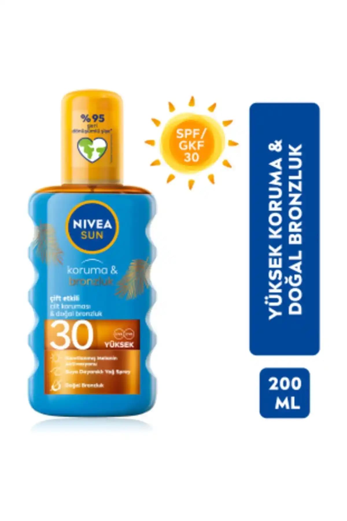 NIVEA Sun SPF30 Güneş Yağı: Koruma ve Doğal Bronzluk Sağlayan Pratik Güneş Koruyucu
