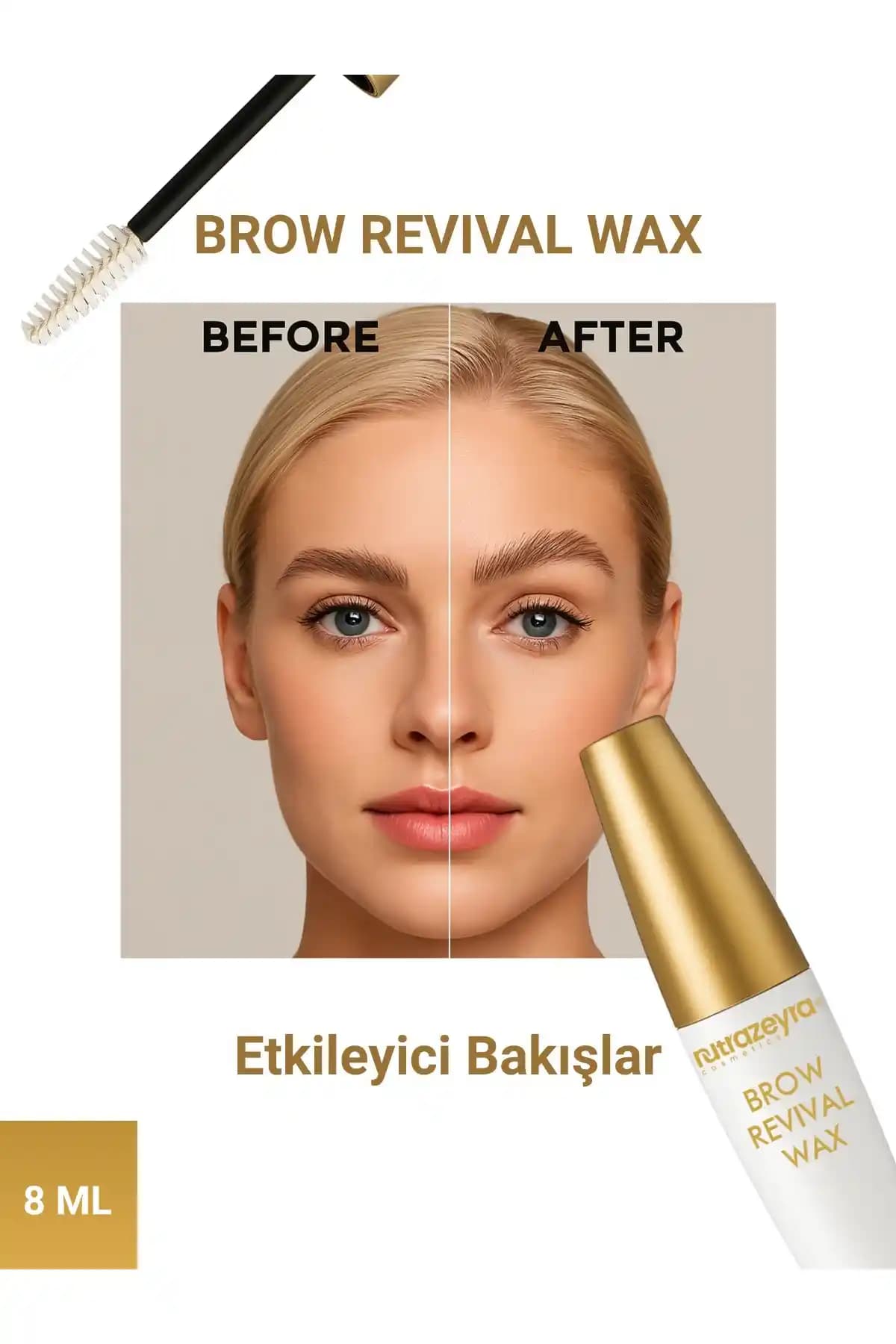 Nutrazeyra Kozmetik Kaş Revizyon Balmı Doğal ve Uzun Süreli Kalıcılık Sağlayan Kaş Bakım Ürünü