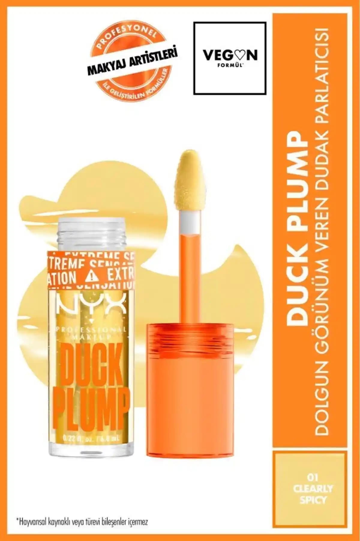 NYX Duck Plump Dudak Parlatıcısı Doğal ve Işıltılı Dudaklar İçin Mükemmel Seçenek