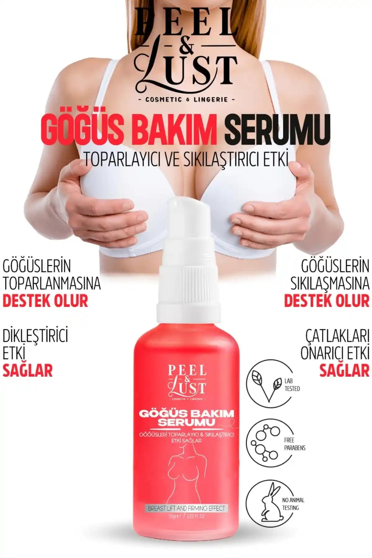 PEEL & LUST Göğüs Sıkılaştırıcı ve Dikleştirici Serum: Güvenilir ve Etkili Çözüm