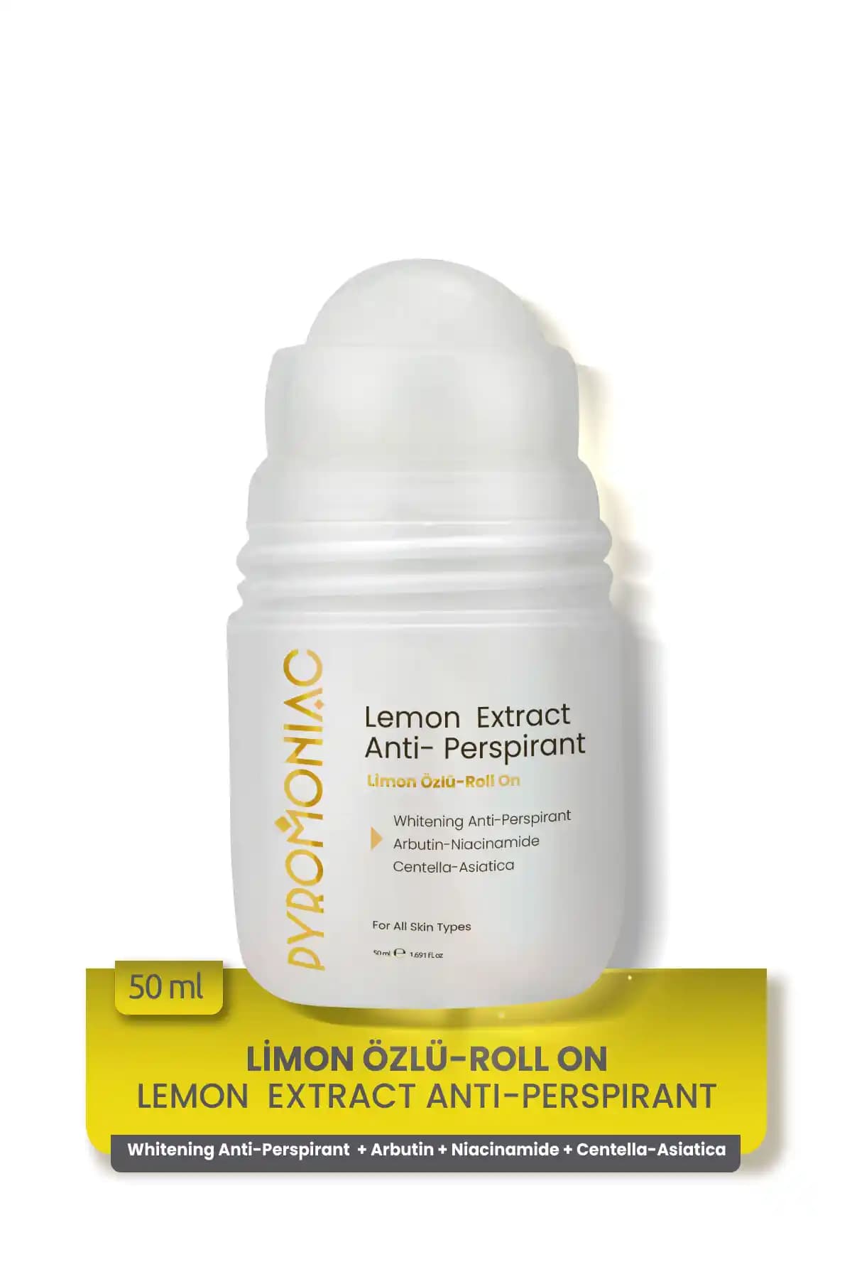 Picco De Luce Pyromonıac Limon Özlü Antiperspirant Roll-on ile Günlük Ter ve Koku Kontrolü