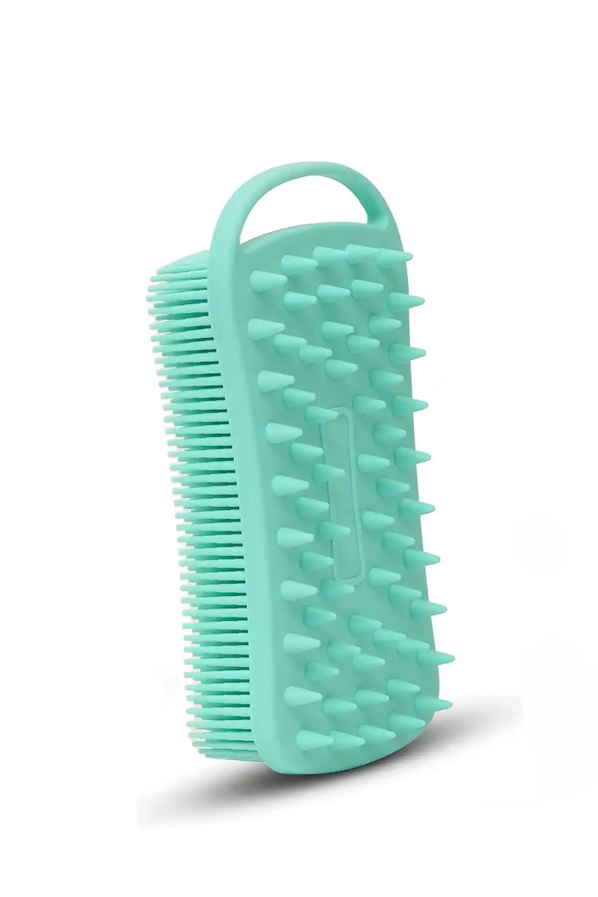 POP Beauty Çift Taraflı Silikon Vücut ve Saç Bakım Fırçası - Çok Fonksiyonlu Hijyenik Temizlik Aracı