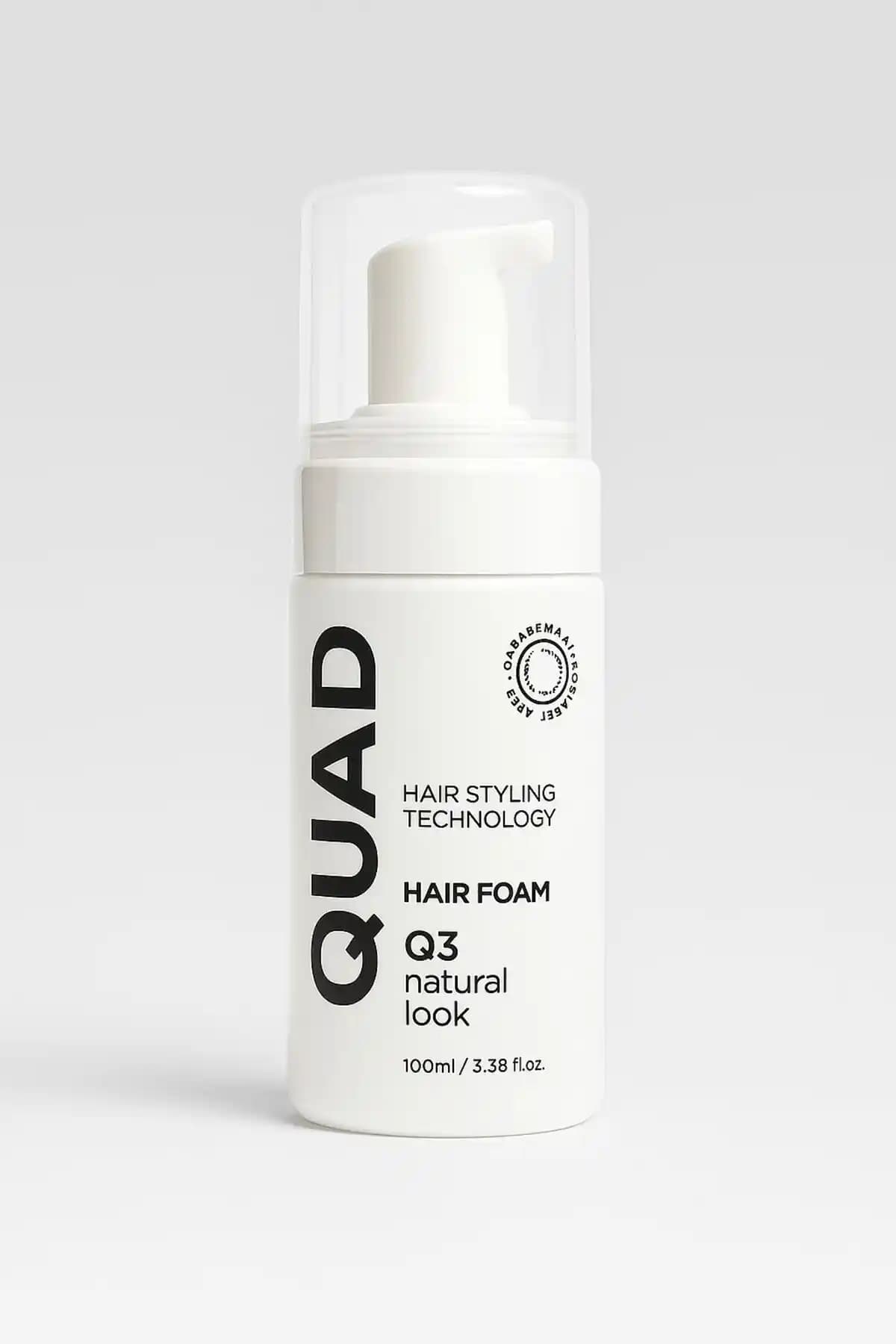 QUAD Q3 Bukle Belirginleştirici Foam Styler: Doğal Hacim ve Parlaklık Sağlayan Saç Şekillendirici