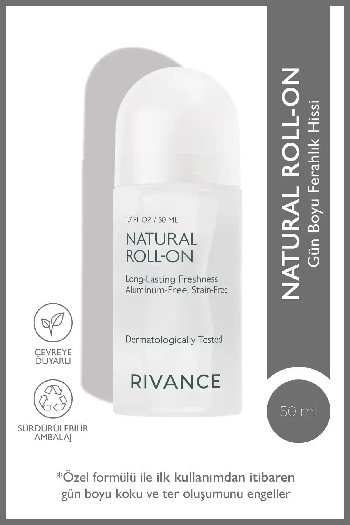 Rivance %100 Doğal Roll-On Deodorant: Sağlıklı ve Etkili Kişisel Bakım Ürünü