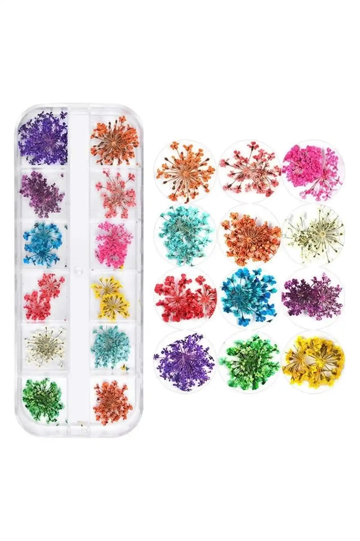 ROSALIND Protez Tırnak Kuru Çiçek Süsleme Seti: Estetik ve Dayanıklılık Arayanlar İçin