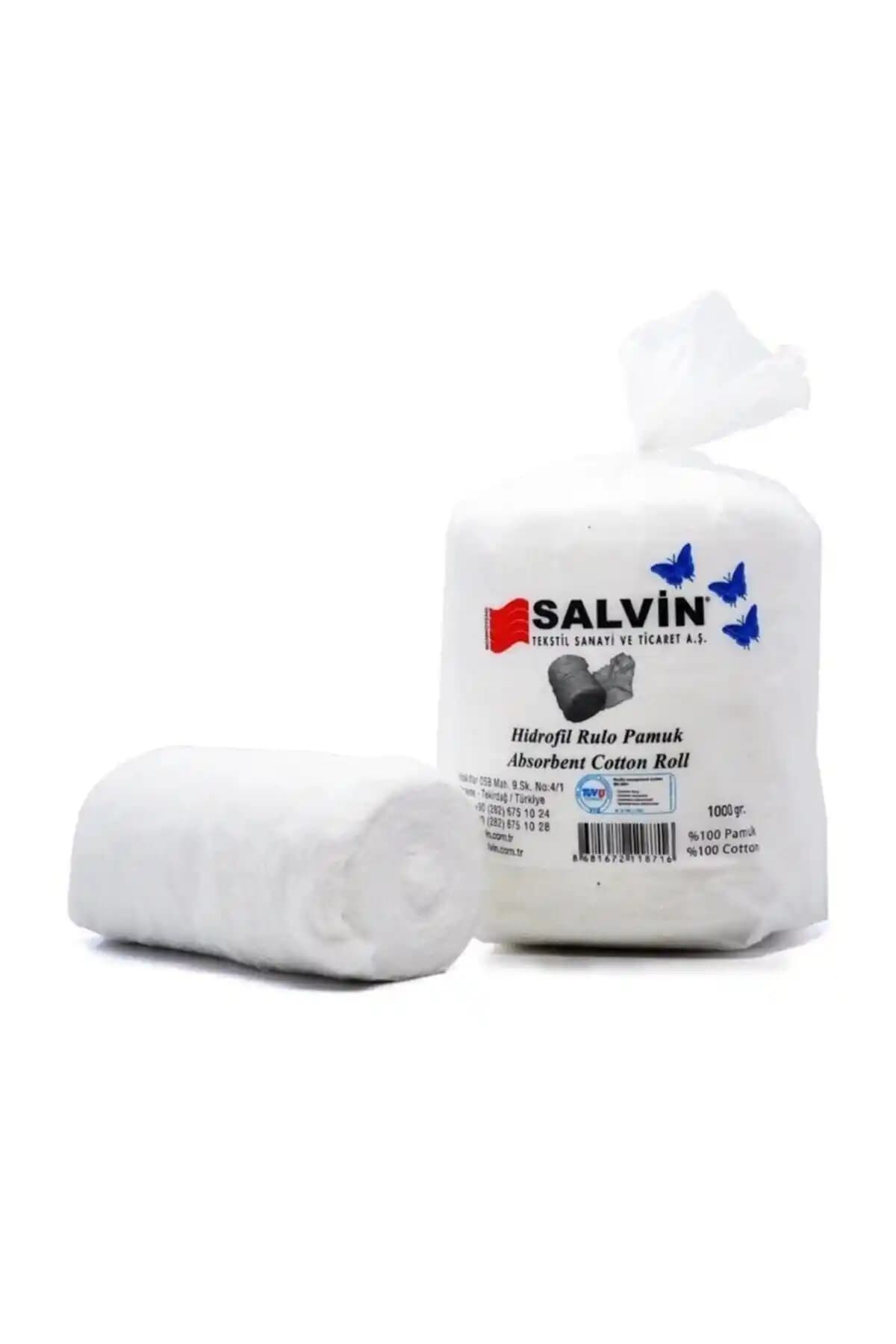 Salvin Hidrofil Rulo Pamuk 1 Kg - Yüksek Emicilik ve Güvenilir Temizlik Çözümü