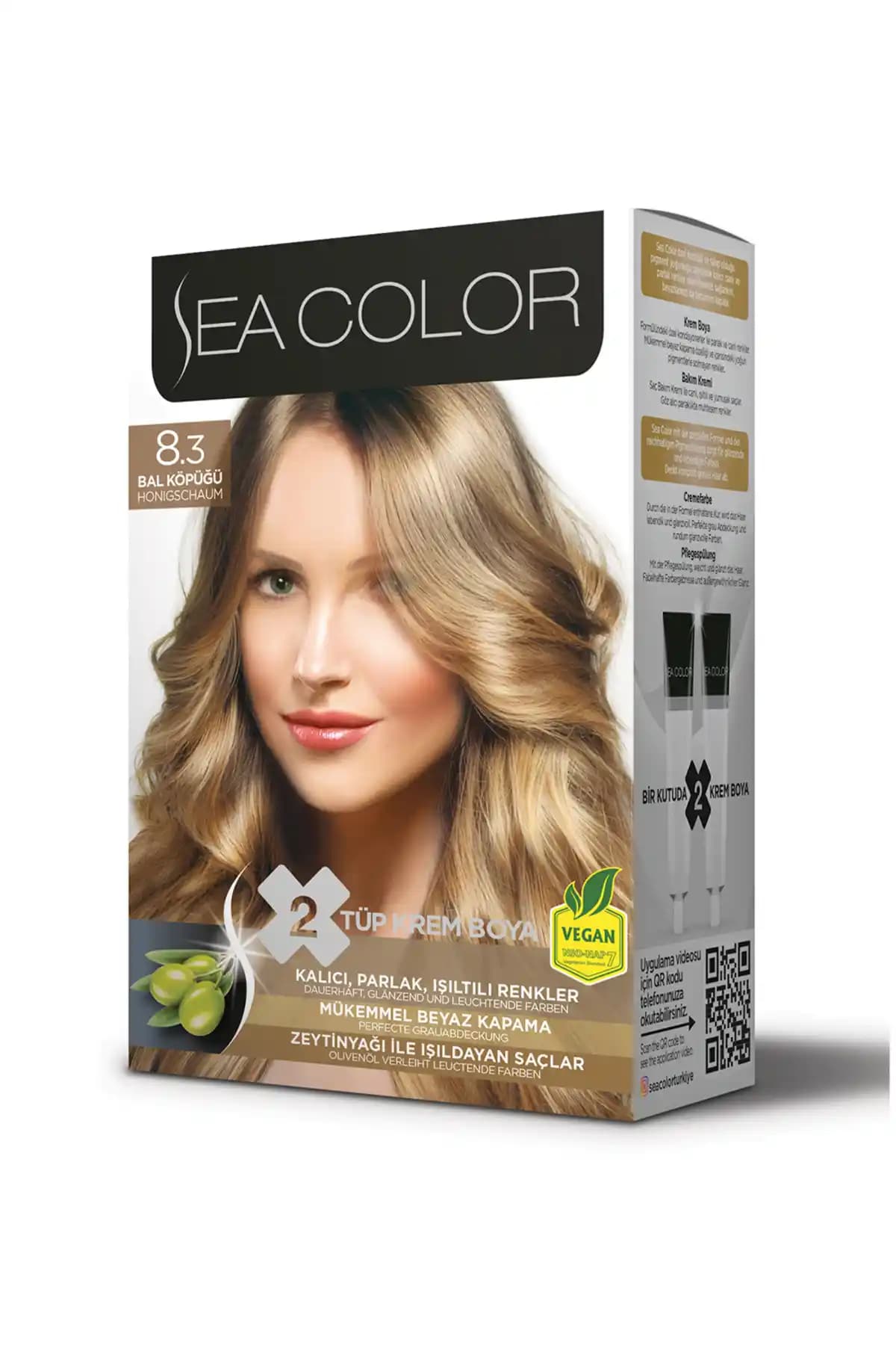 Sea Color Set Boya 8.3 Bal Köpüğü: Kalıcı ve Doğal Saç Boyama Çözümü