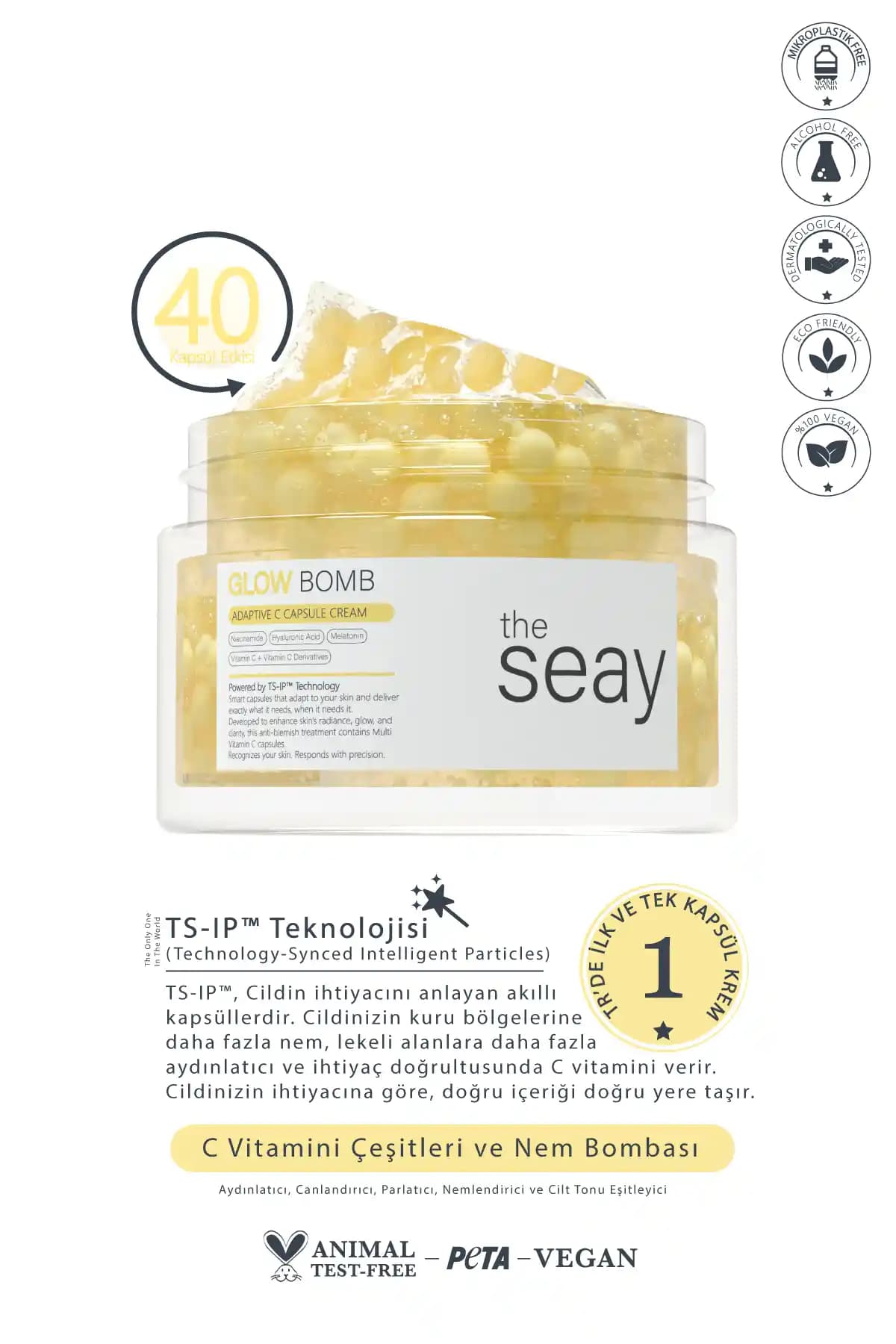 Seay Akıllı Kapsül Krem: Cilt Parlaklığı ve Canlılık İçin Etkili Çözüm