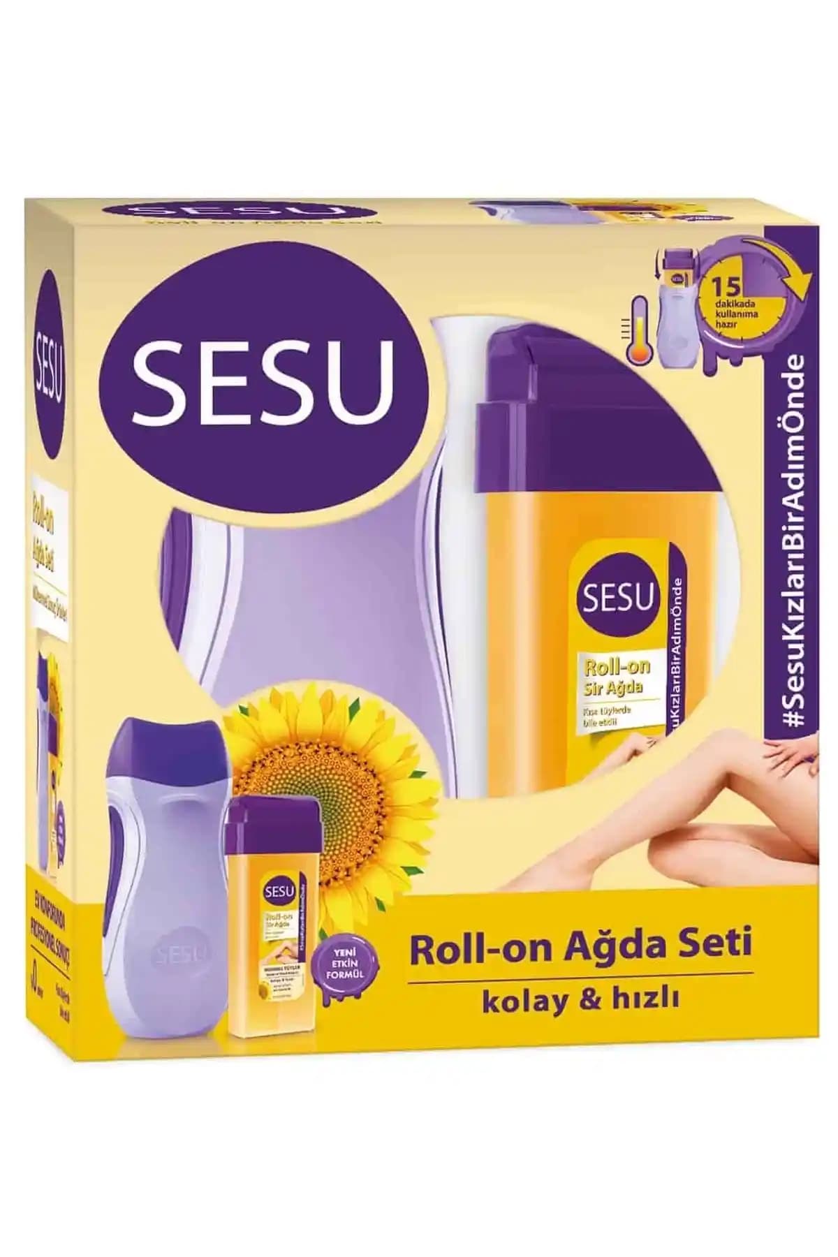 Sesu Roll-on Mor Makineli Ağda Seti: Hızlı ve Pratik Tüy Alma Çözümü