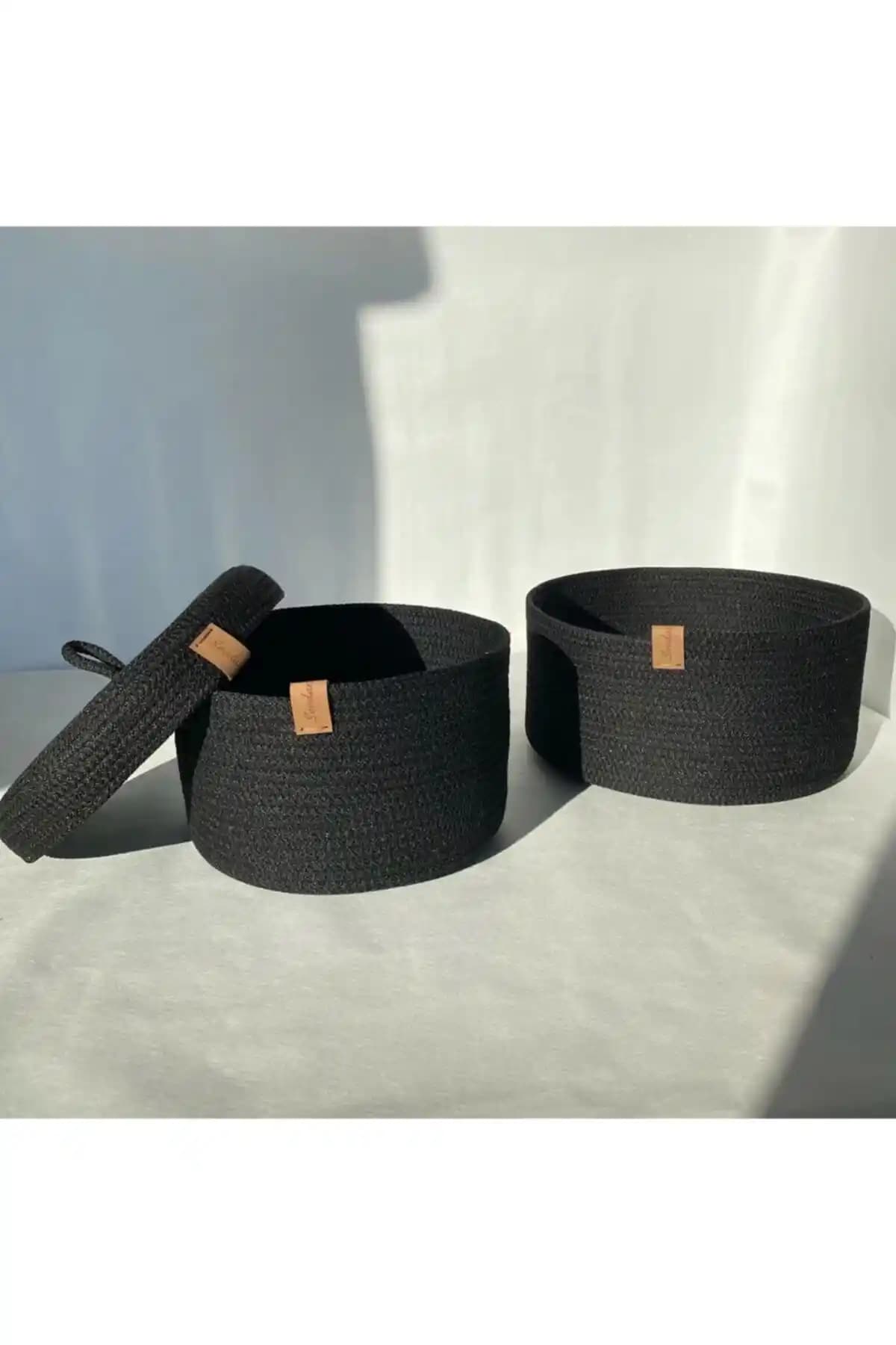 Sevdam Sepet Siyah İkili Tek Kapaklı Kutu Seti ile Ev Dekorasyonunda Şıklık ve Fonksiyonellik