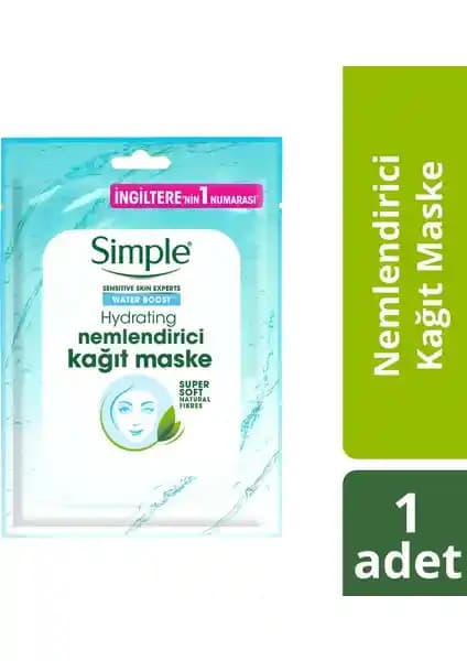 Simple Water Boost Kuru ve Nemsiz Ciltler İçin Nemlendirici Kağıt Maske Özellikleri ve Faydaları