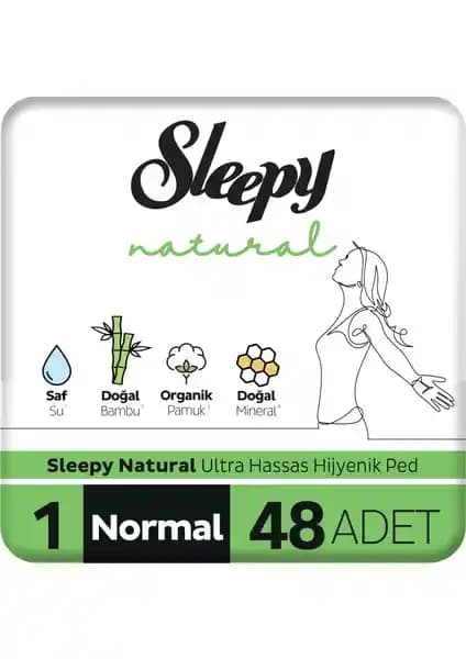 Sleepy Natural Ultra Hassas Hijyenik Ped Günlük Kullanım İçin Doğal ve Güvenilir Çözüm