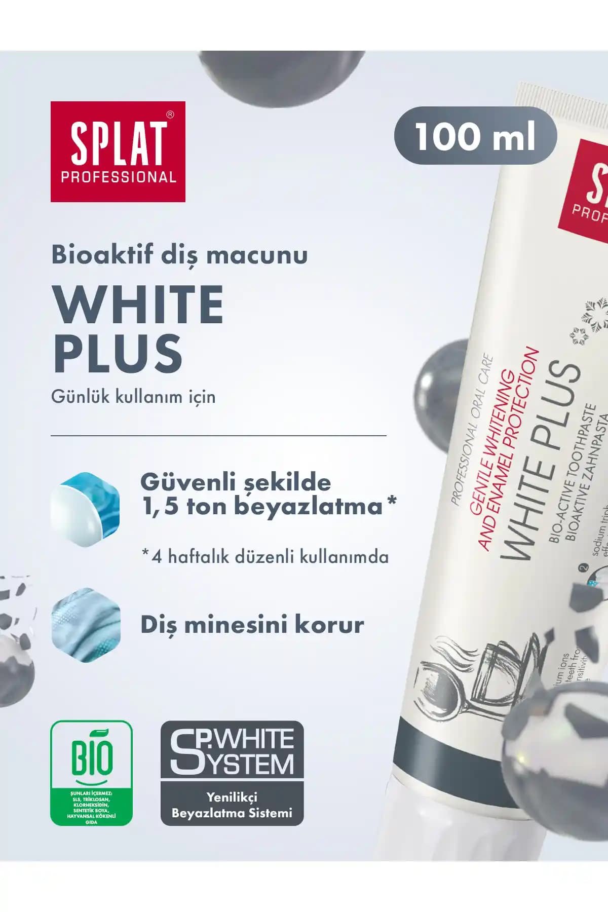 Splat White Plus Diş Macunu: Doğal İçeriklerle Güvenilir Beyazlatma ve Temizlik