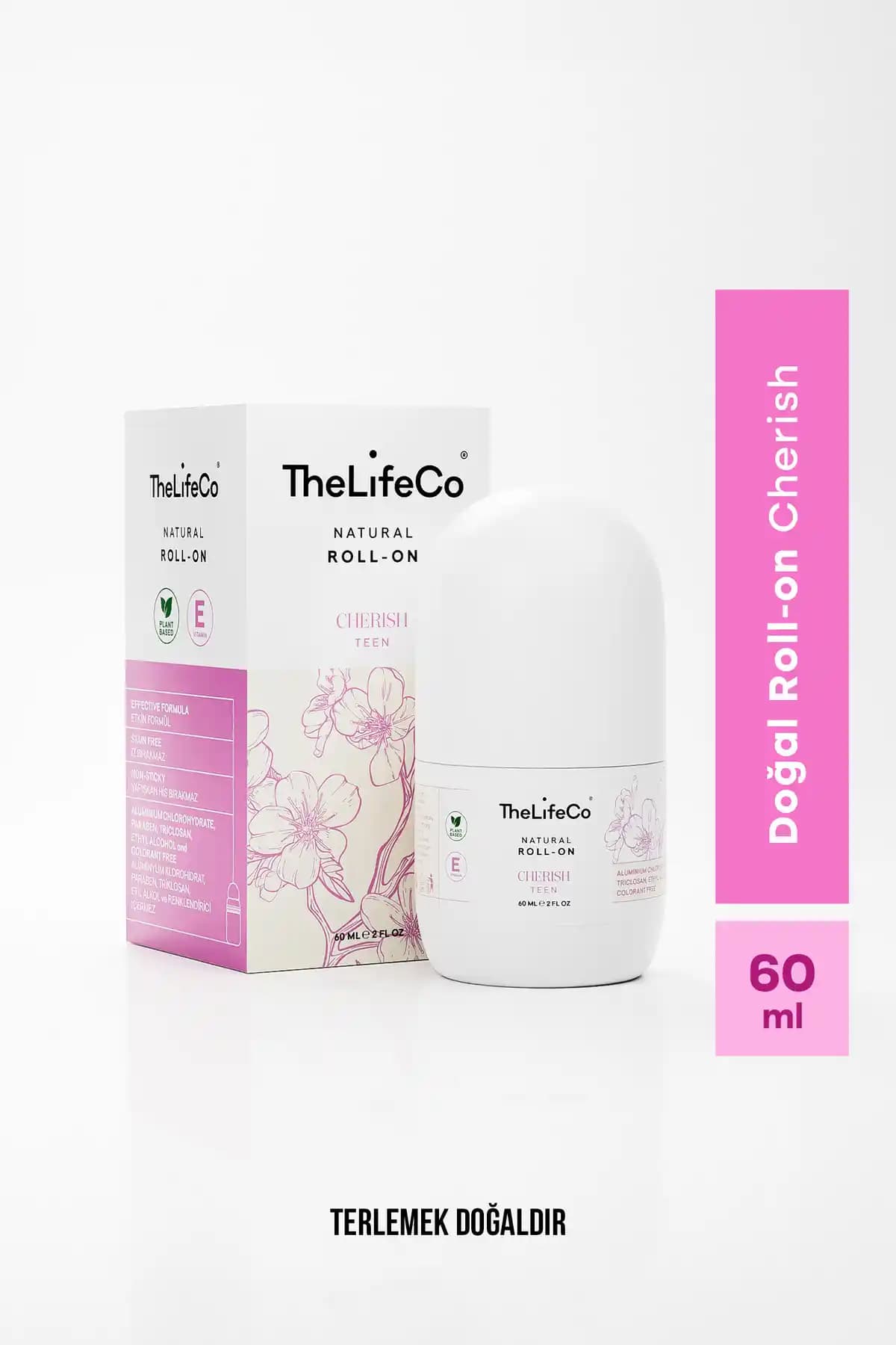 TheLifeCo %100 Doğal Cherish Teen Roll-on: Sağlıklı ve Etkili Günlük Deodorant