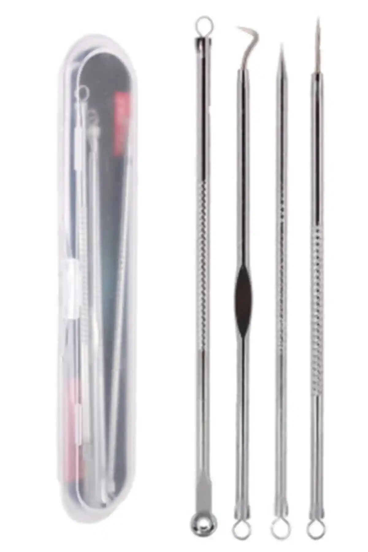 Tikatti 4 Parça Paslanmaz Çelik Temizleme Aleti ile Cilt Sorunlarına Profesyonel Çözüm