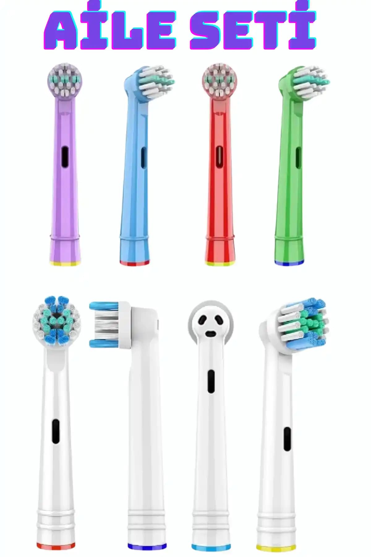 Toocare Oral-b Yedek Başlıkları Çocuk ve Yetişkinler İçin Uygun Temizlik Çözümü