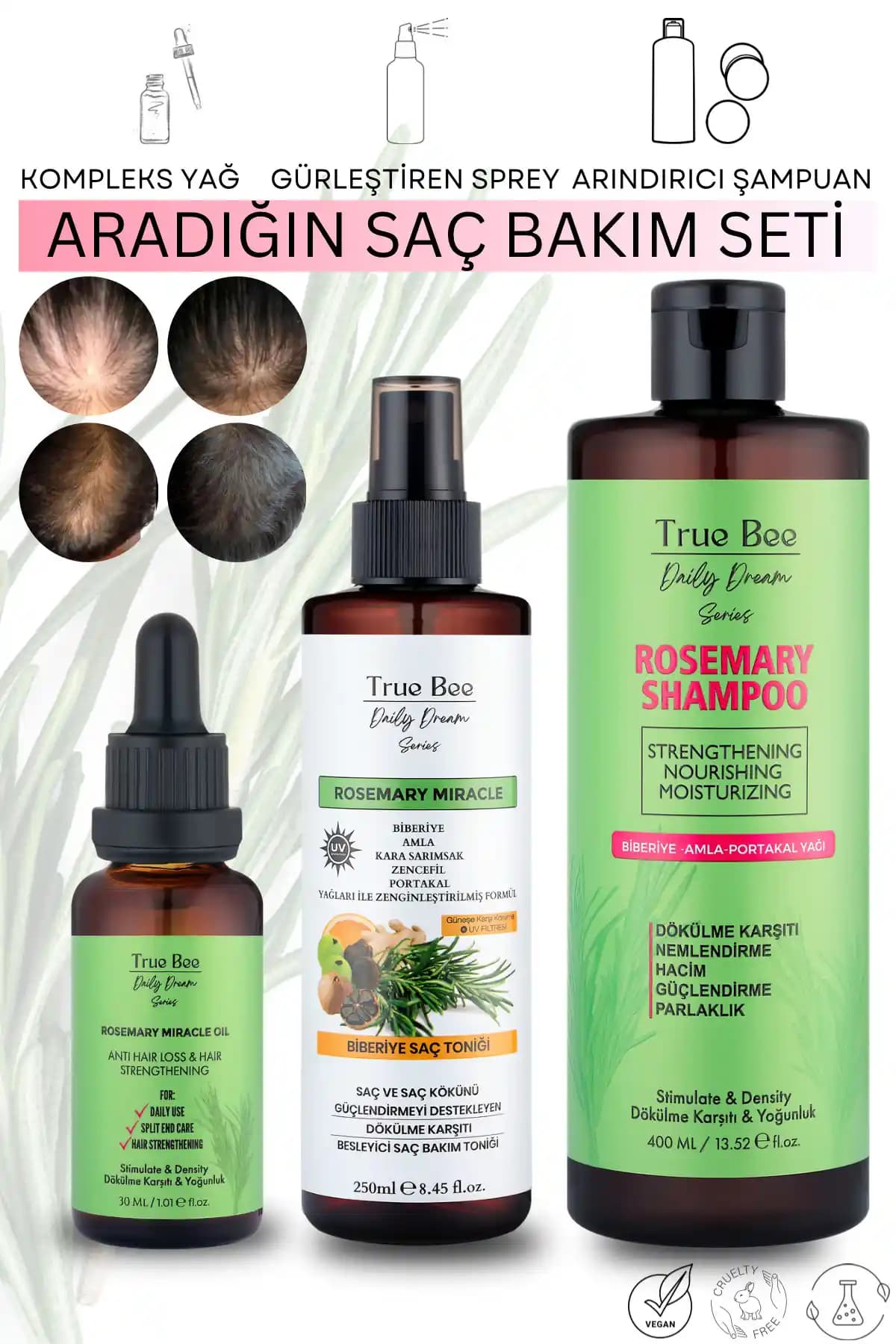 True Bee Daily Dream Serisi Saç Uzatma ve Güçlendirme Seti İncelemesi