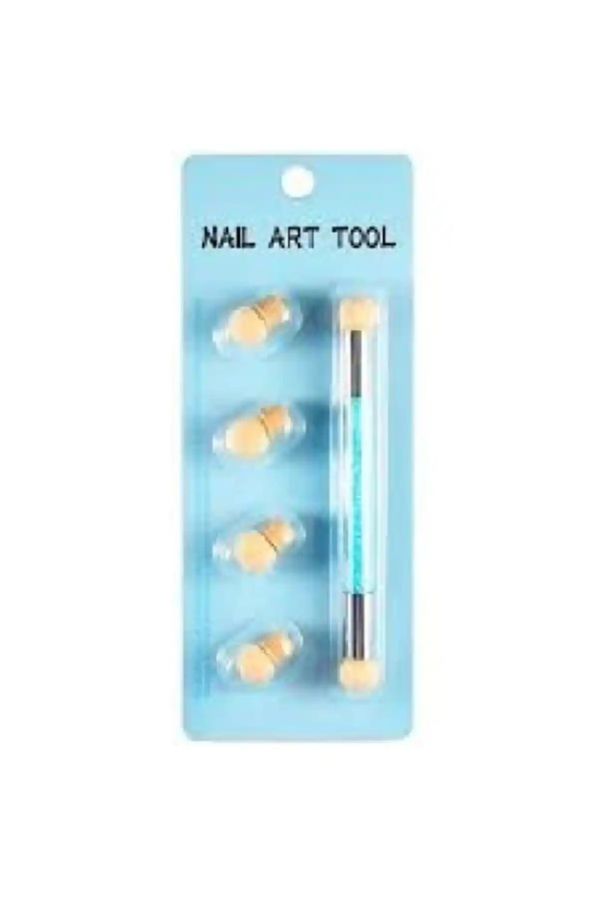 Venalisa Nail Art Ombre Fırçası 4 Yedekli Profesyonel ve Pratik Tırnak Tasarım Aracı