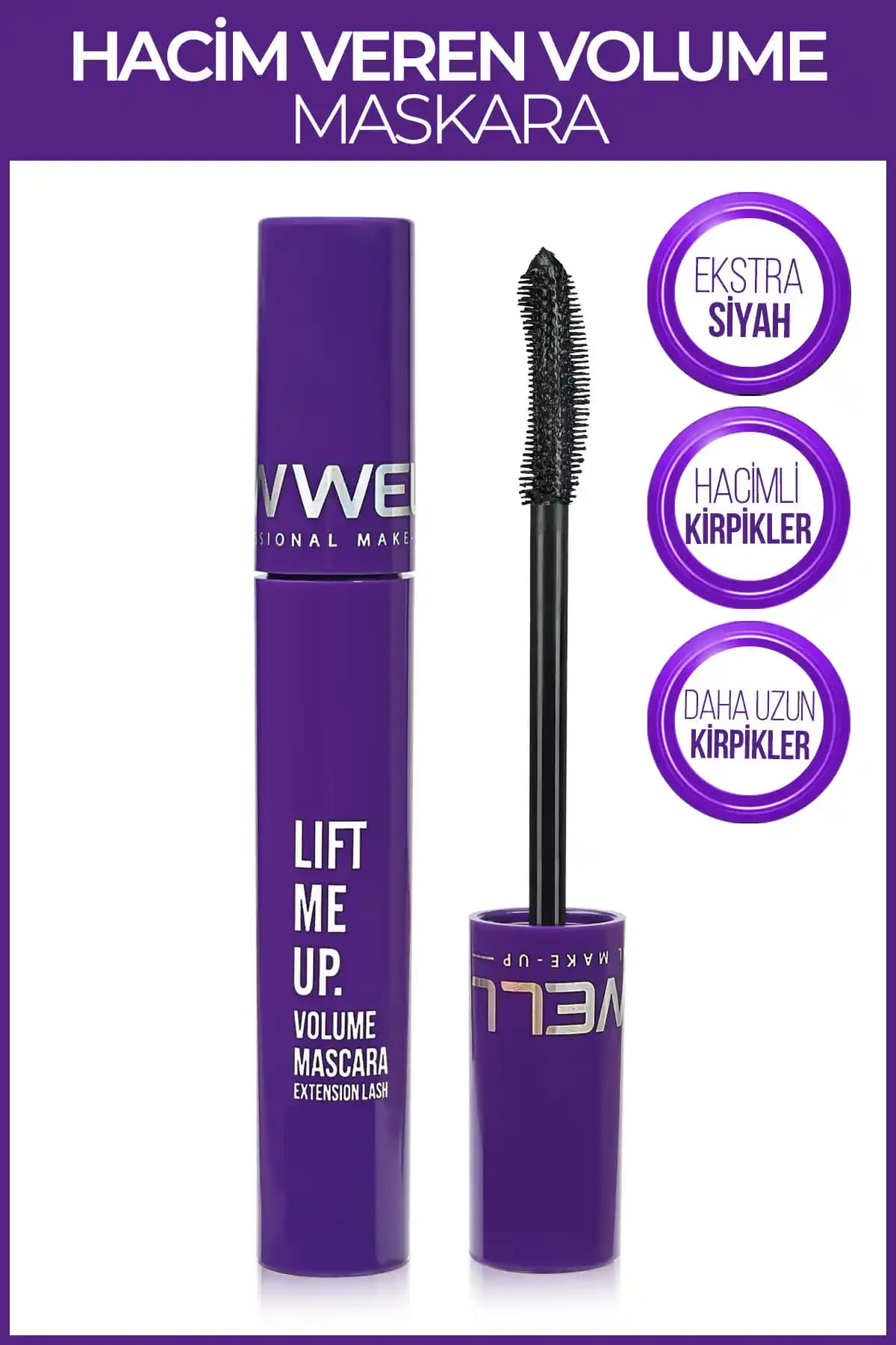 Well Lift Me Up Volume Mascara: Hacim ve Uzunluk Sağlayan Suya Dayanıklı Maskara